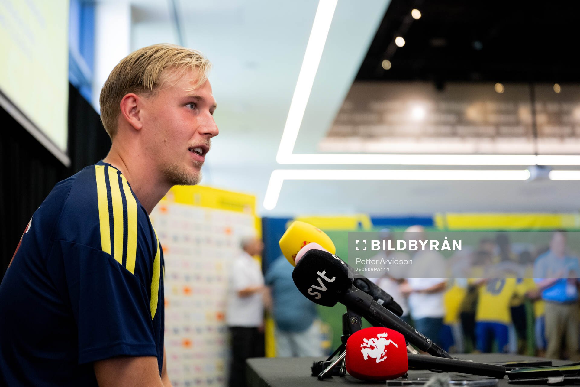 Herman Johansson of the Swedish men's national football team