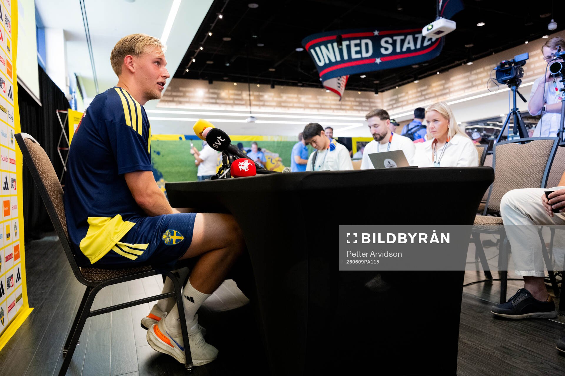 Herman Johansson of the Swedish men's national football team