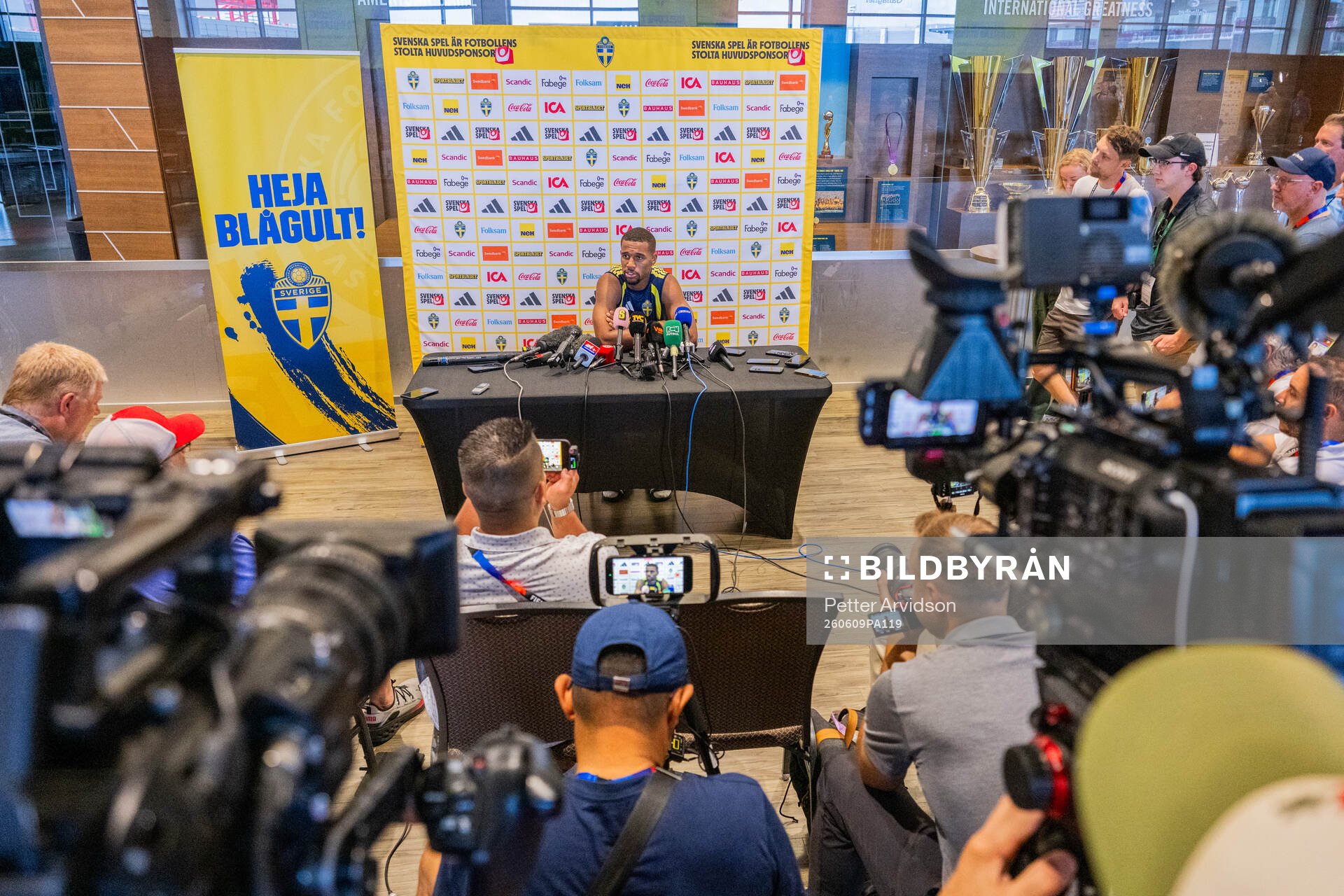 Isak Hien of the Swedish men's national football team
