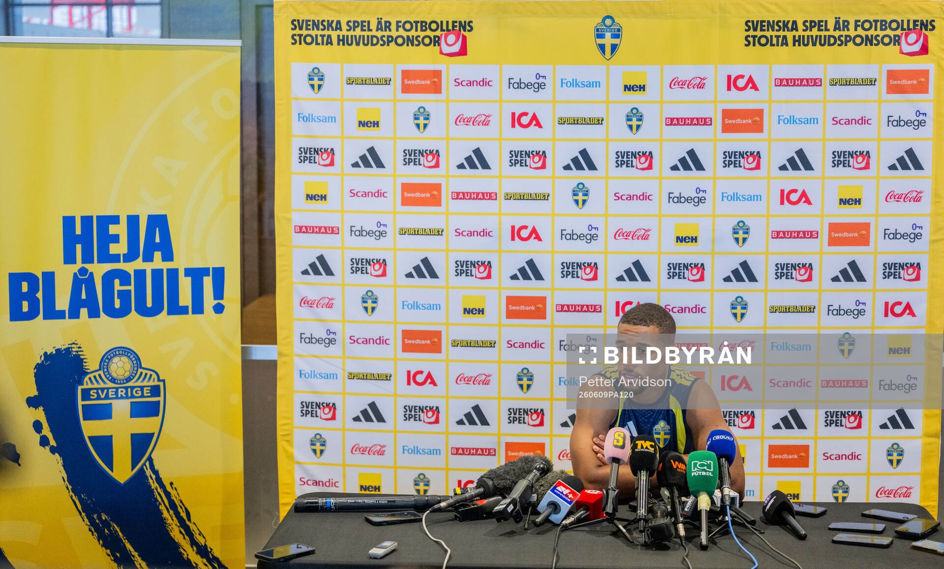 Isak Hien of the Swedish men's national football team