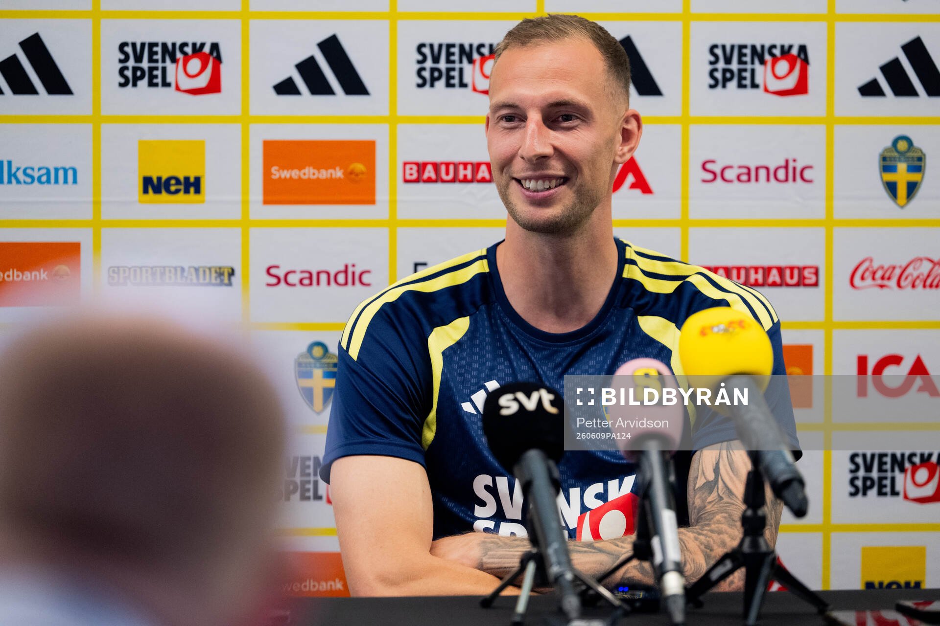 Gustaf Nilsson of the Swedish men's national football team