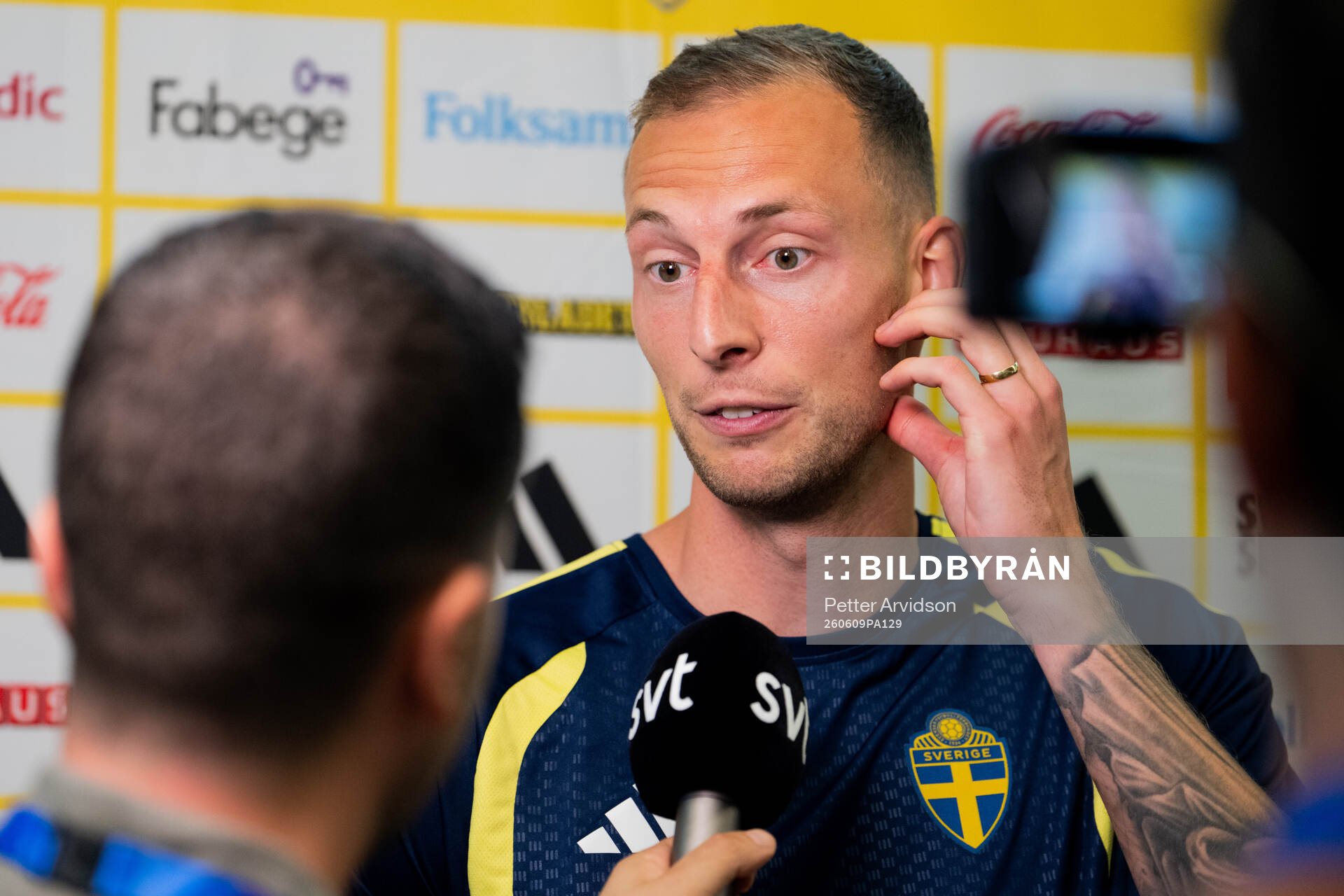 Gustaf Nilsson of the Swedish men's national football team