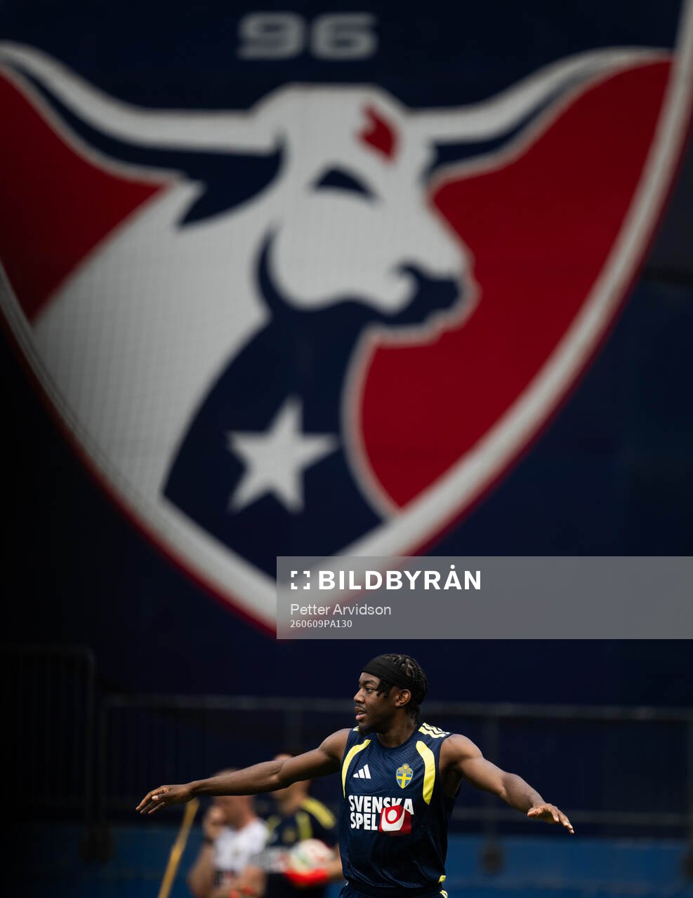 Anthony Elanga of the Swedish national football team at a
