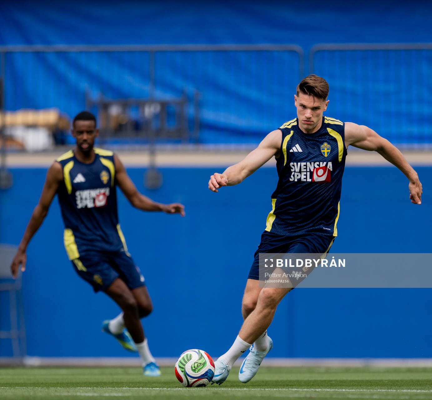 Viktor Gyökeres of the Swedish national football team at a