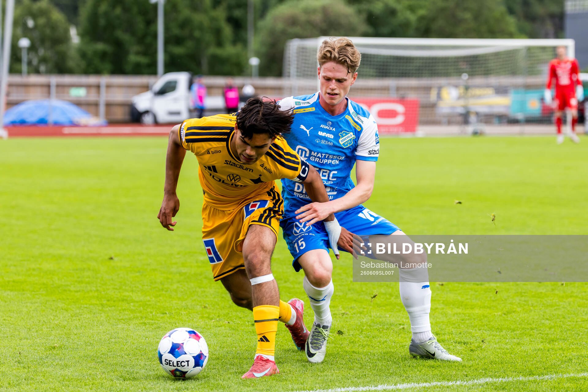 IFK Norrköpings Noel Sernelius och Oddevolds Elias Forsberg