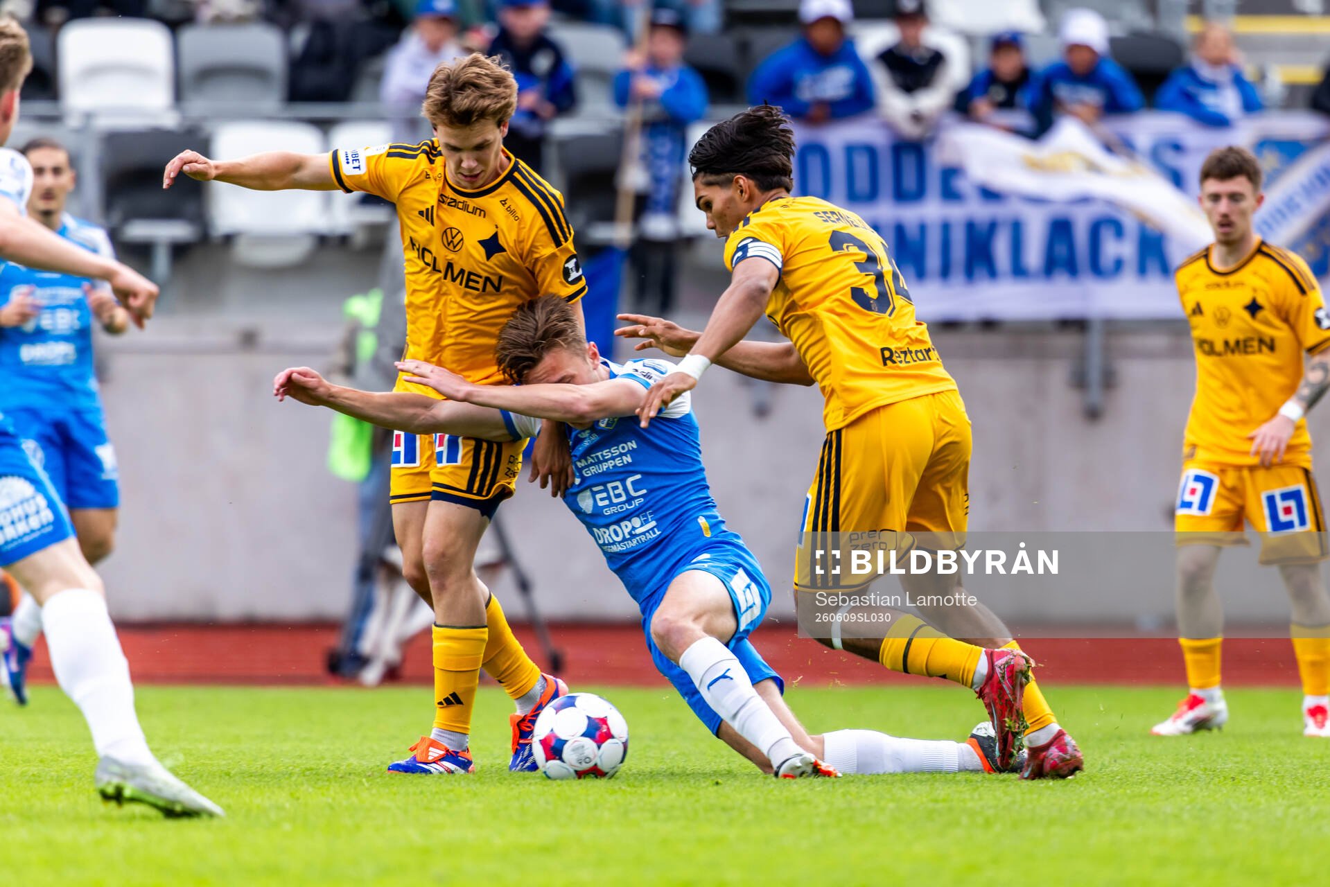 Oddevolds Elias Forsberg och IFK Norrköpings Noel Sernelius