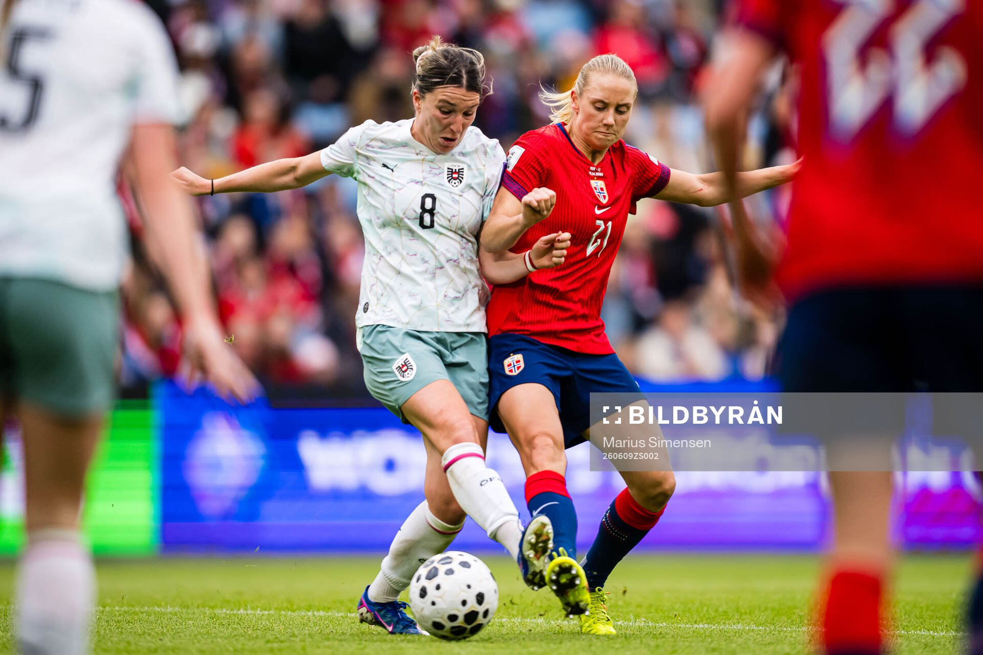 Barbara Dunst of Austria and Lisa Naalsund of Norway