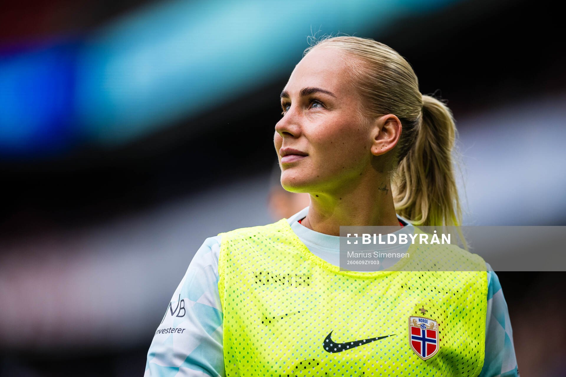 Cathinka Tandberg of Norway warms up