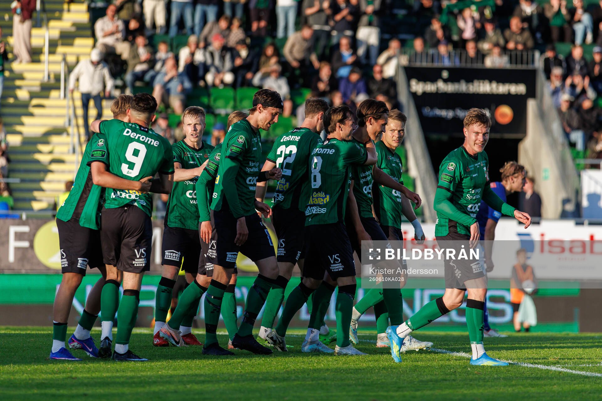 Varbergs spelare jublar