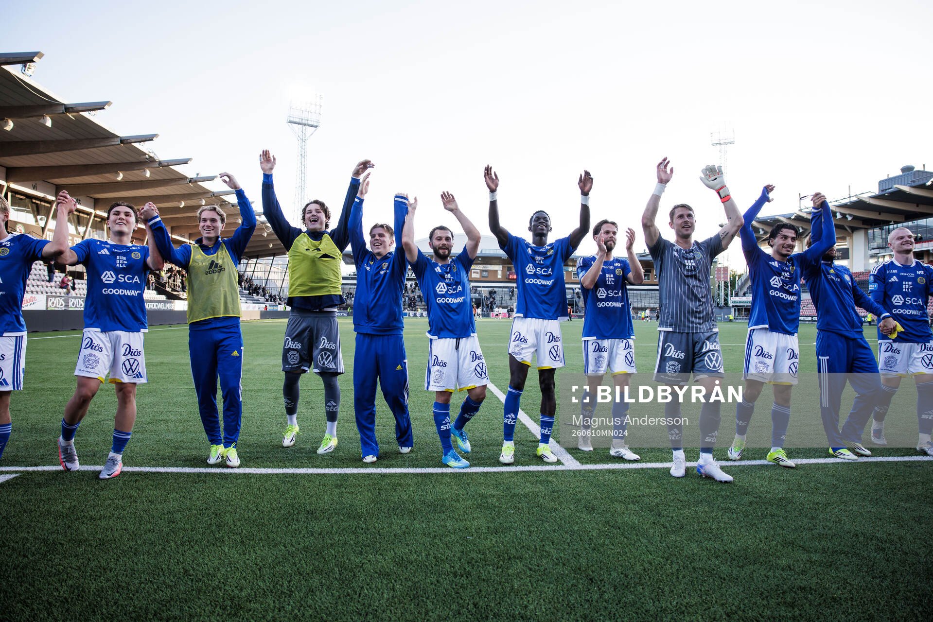 GIF Sundsvalls spelare jublar