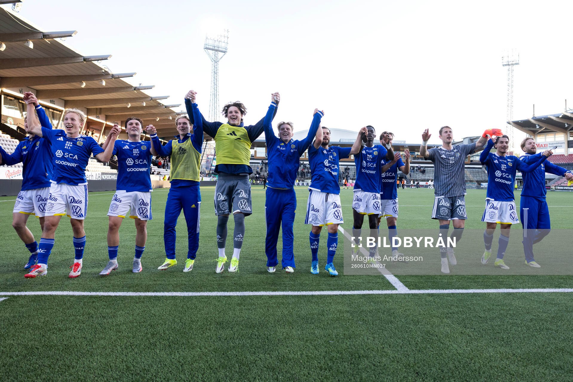 GIF Sundsvalls spelare jublar
