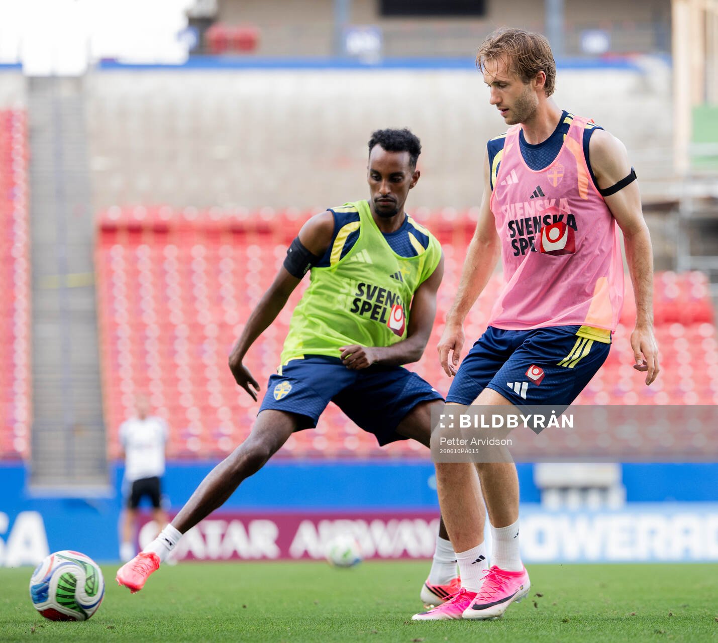 Taha Ali and Benjamin Nygren of the Swedish national