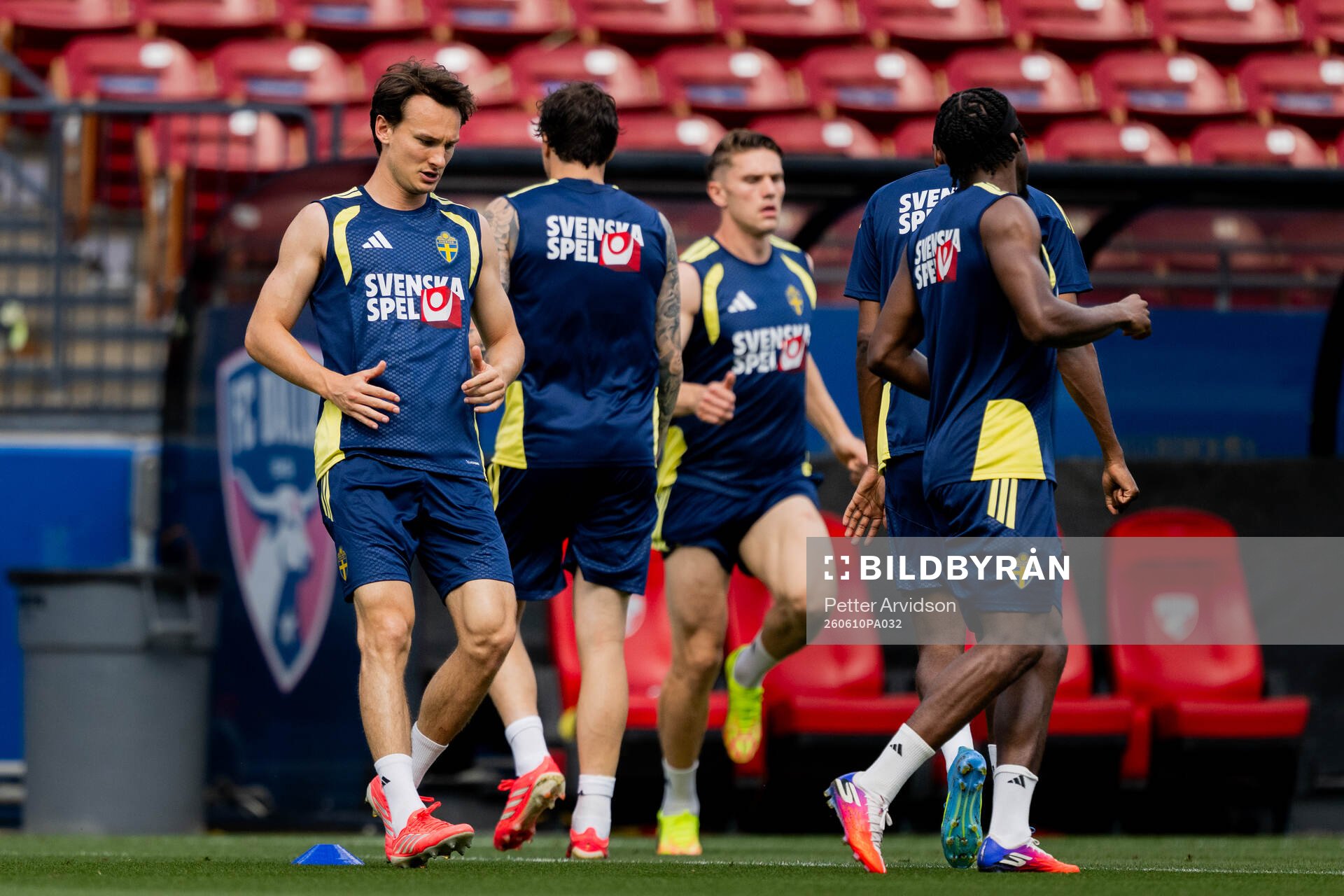Hjalmar Ekdal of the Swedish national football team at a