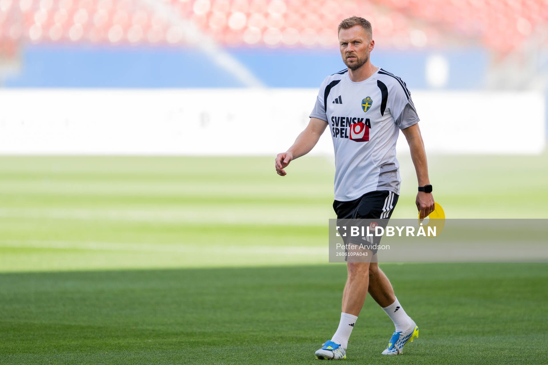 Assistant coach Sebastian Larsson of the Swedish national