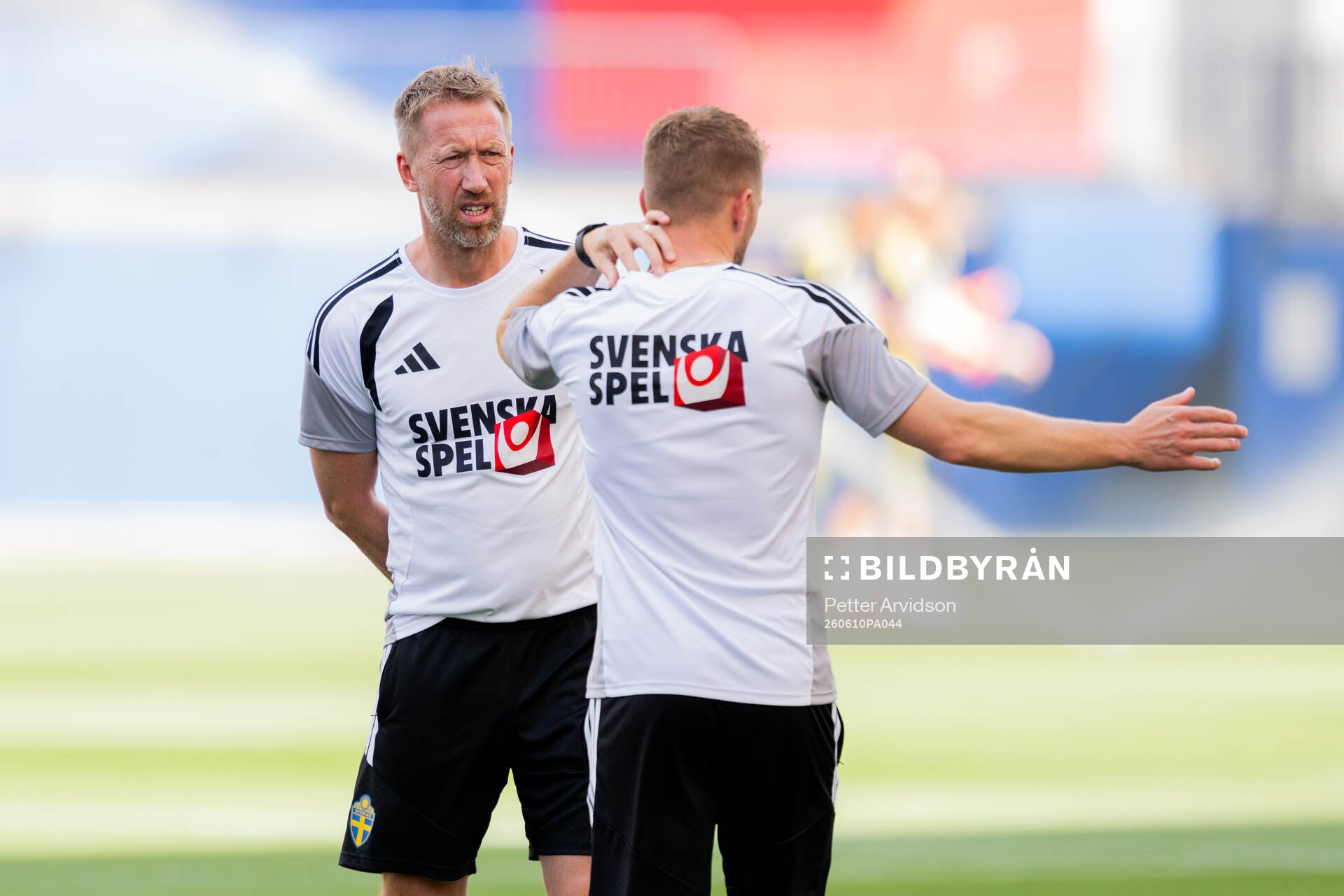 Head coach Graham Potter and assistant coach Sebastian