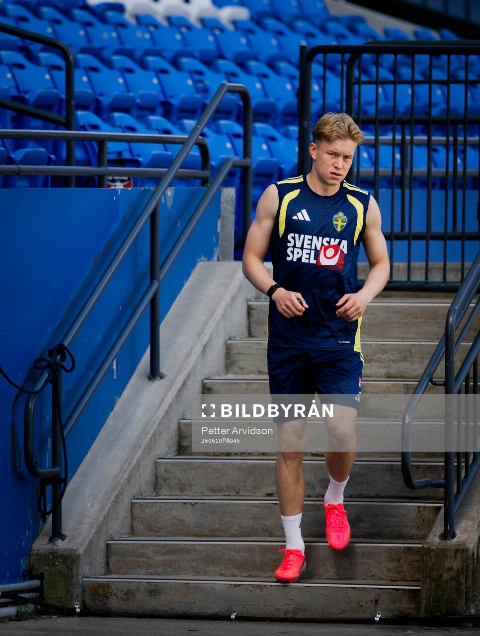 Daniel Svensson of the Swedish national football team at a