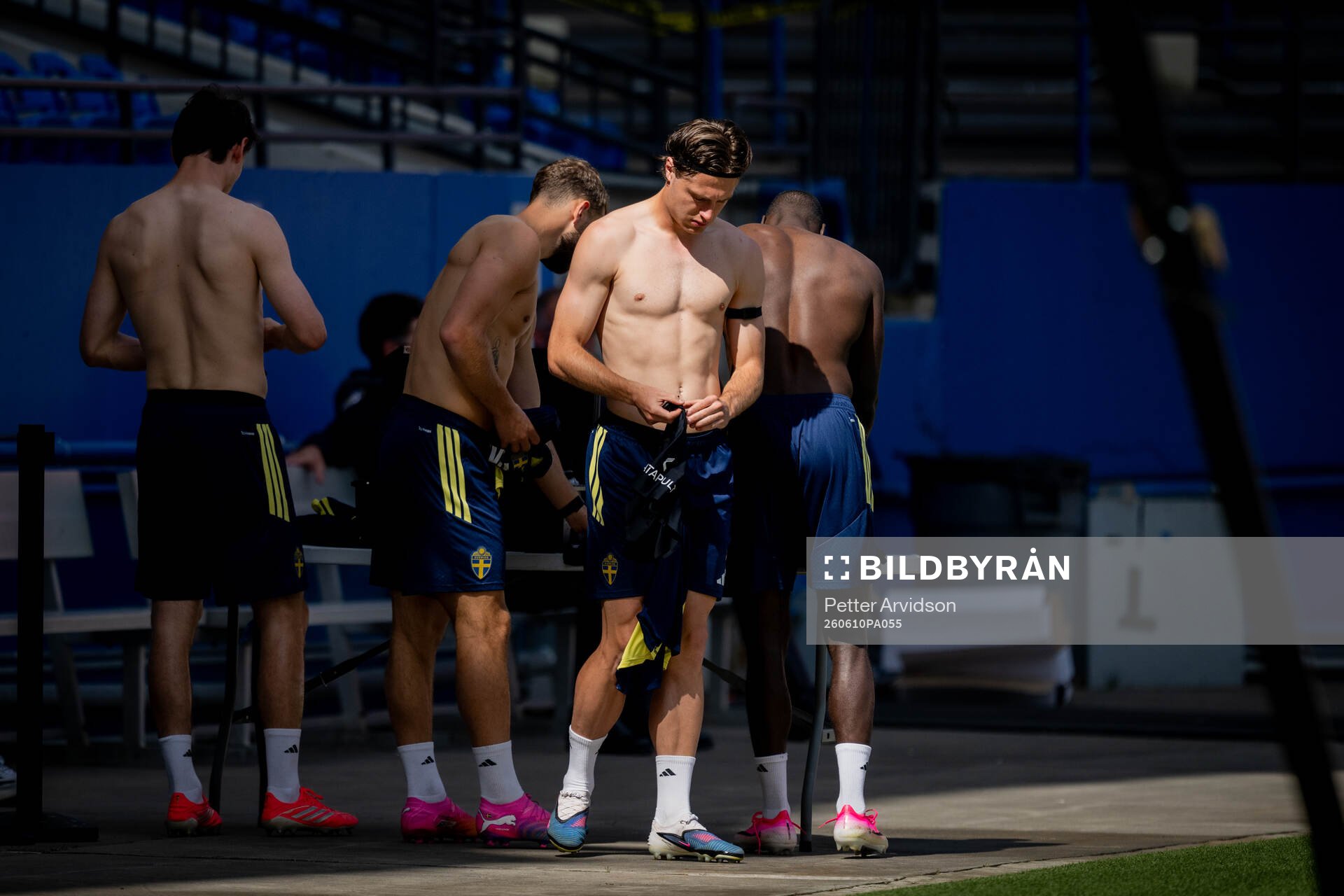 Mattias Svanberg of the Swedish national football team at a