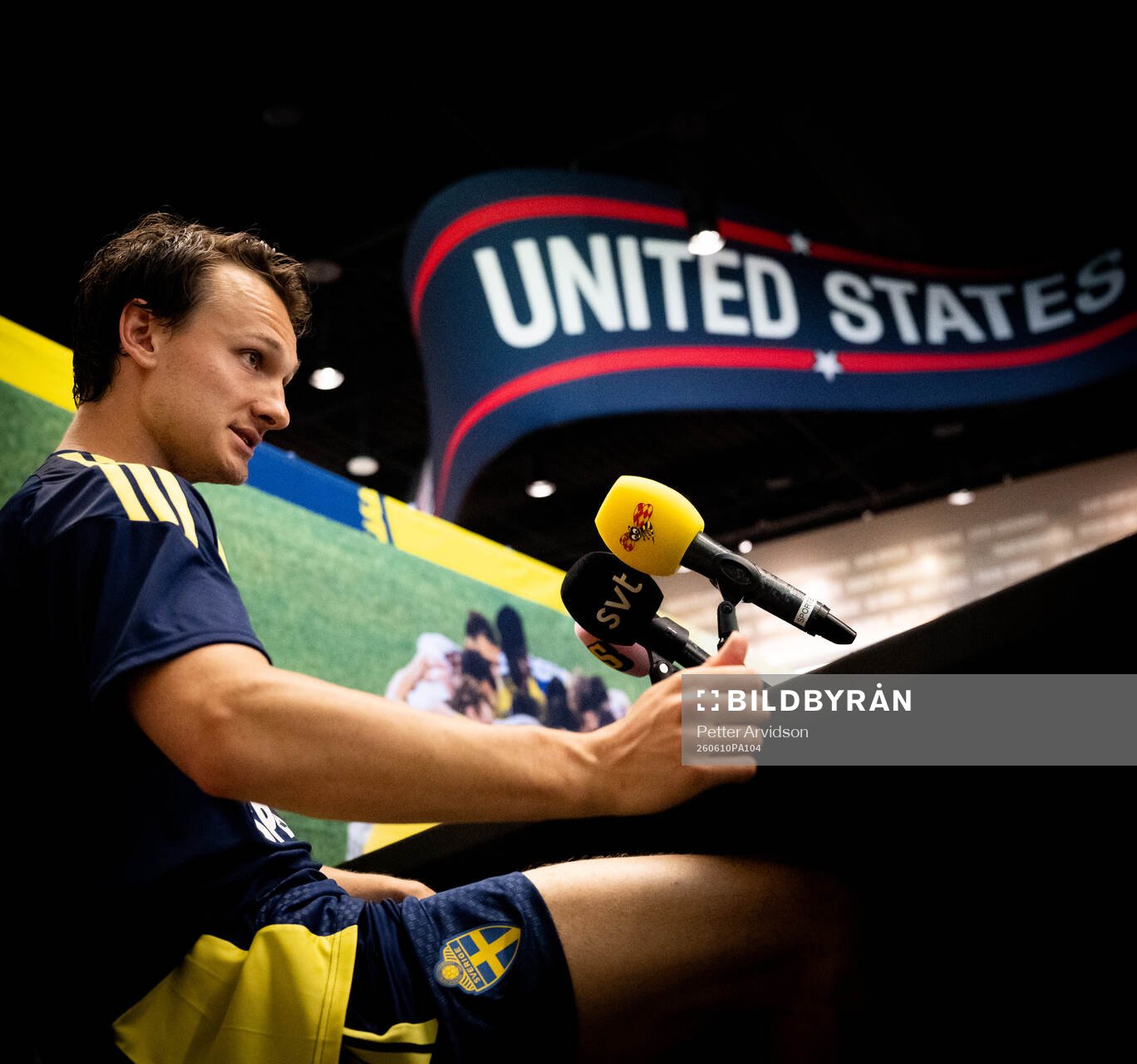 Hjalmar Ekdal of the Swedish men's national football team