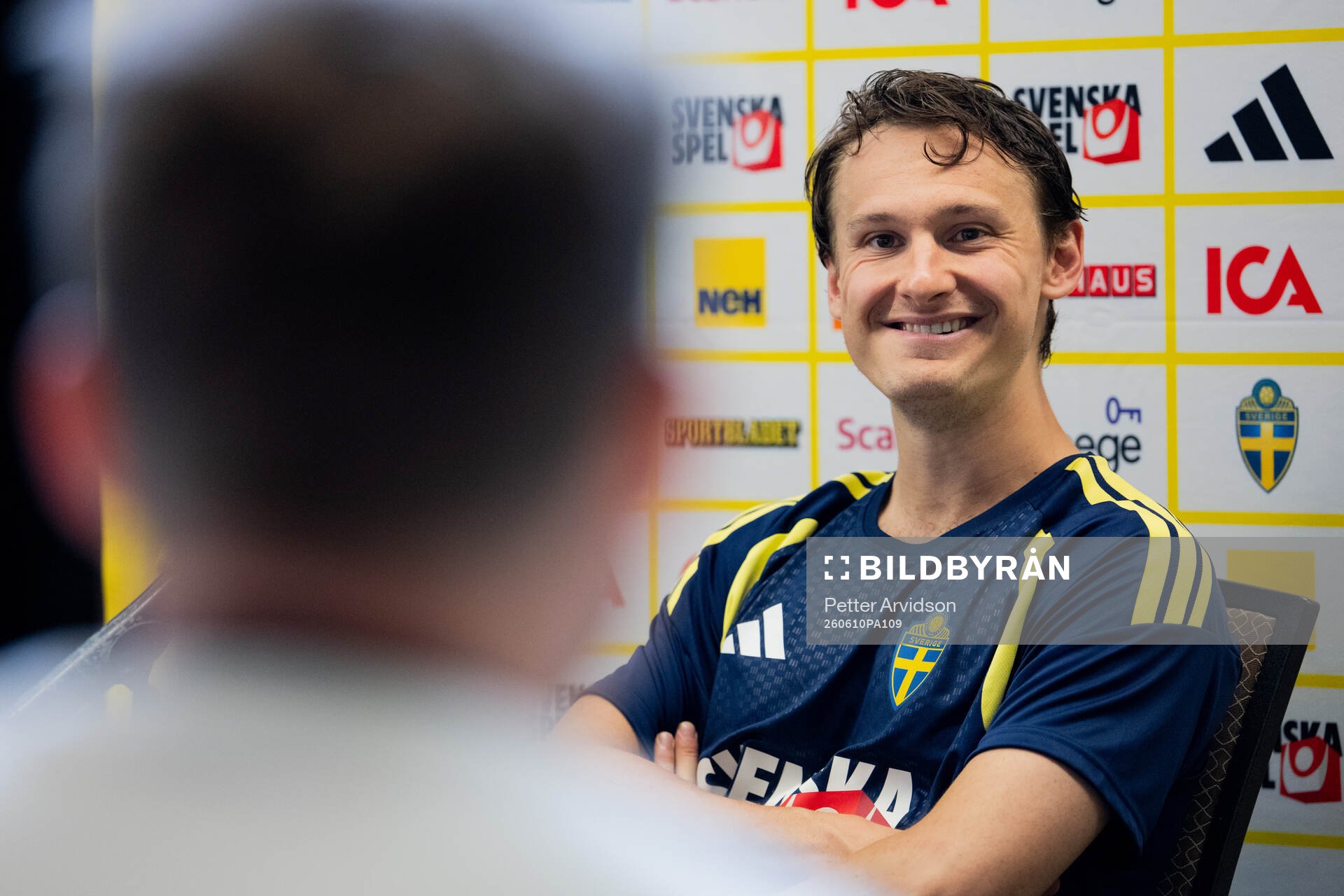 Hjalmar Ekdal of the Swedish men's national football team
