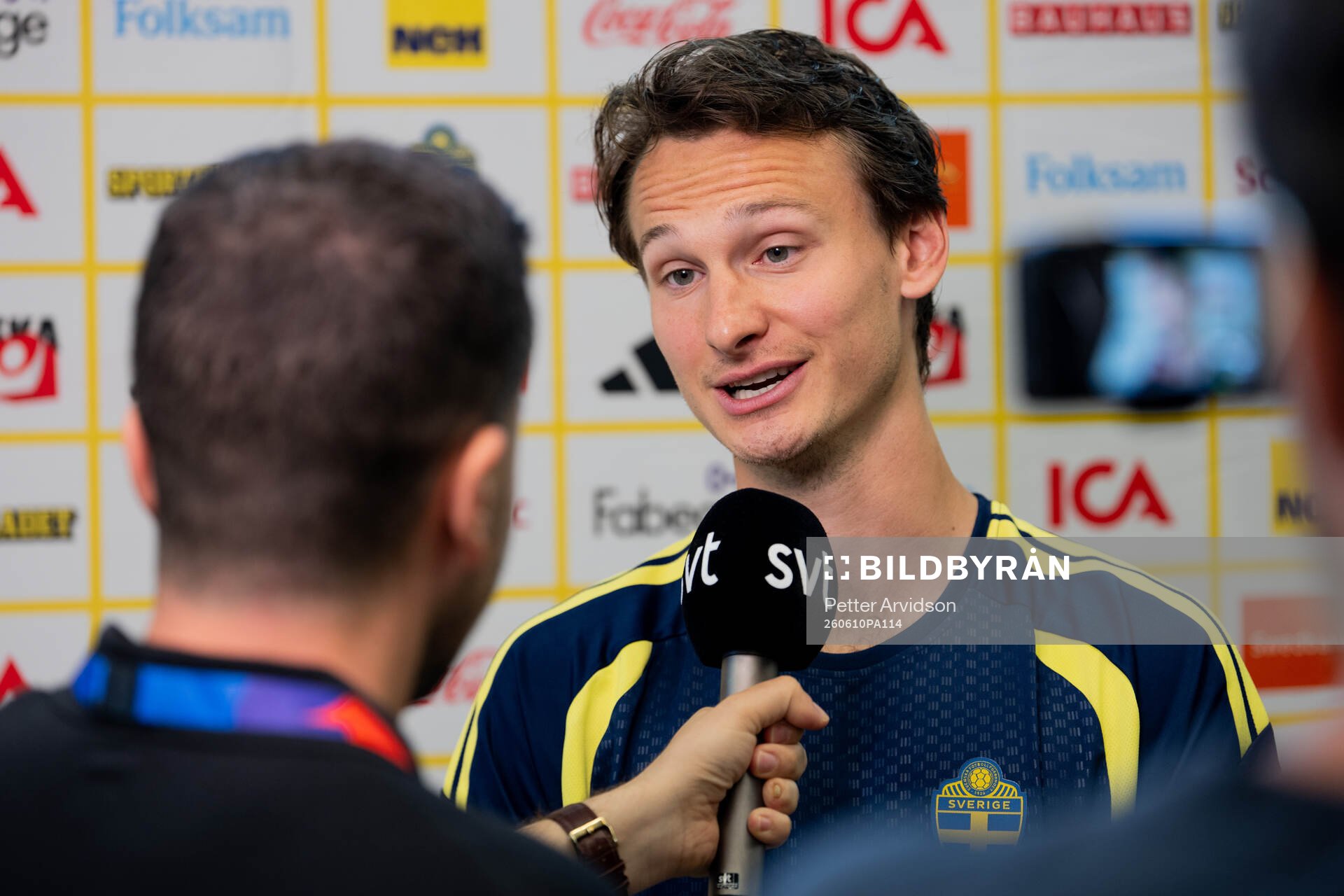 Hjalmar Ekdal of the Swedish men's national football team