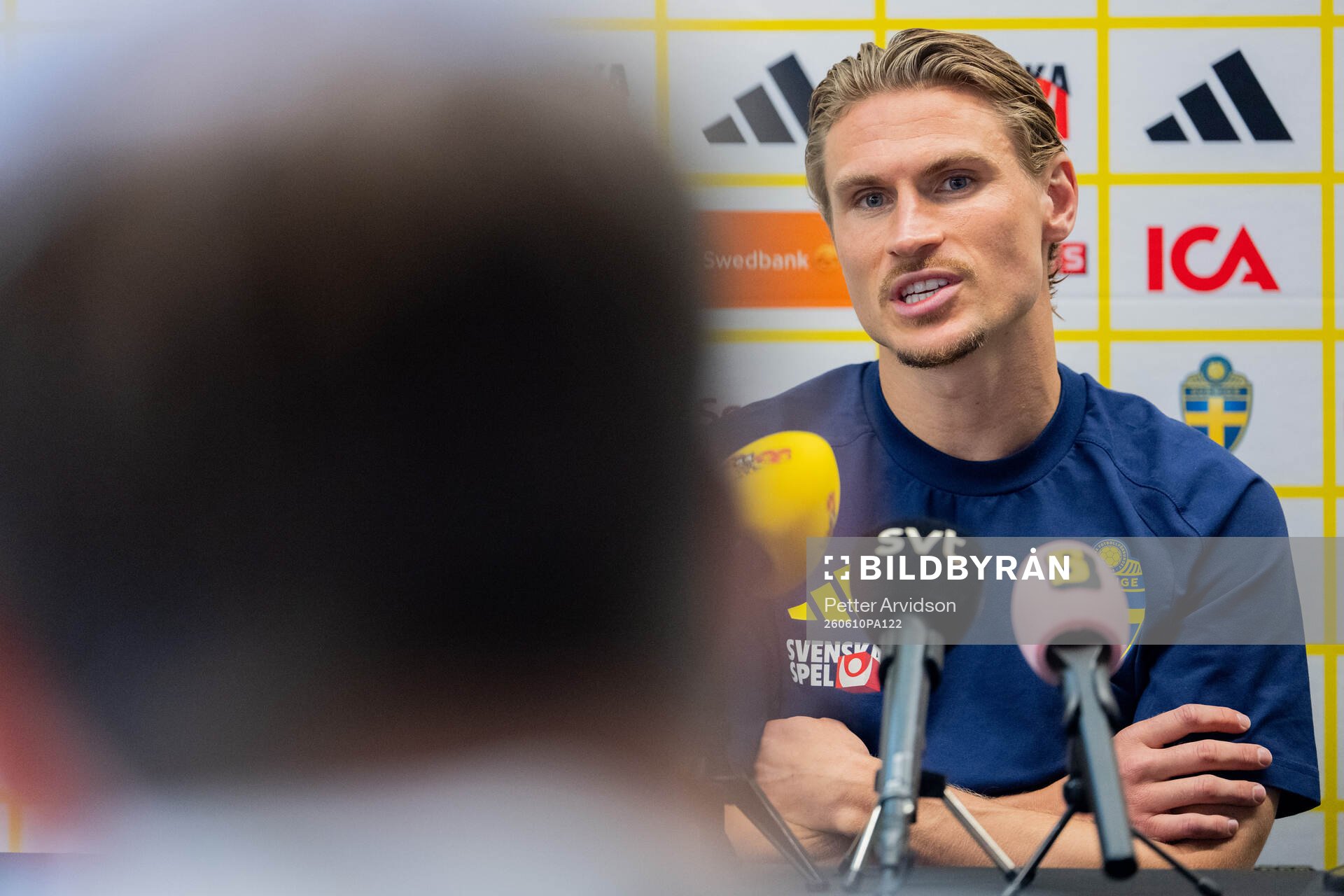 Carl Starfelt of the Swedish men's national football team