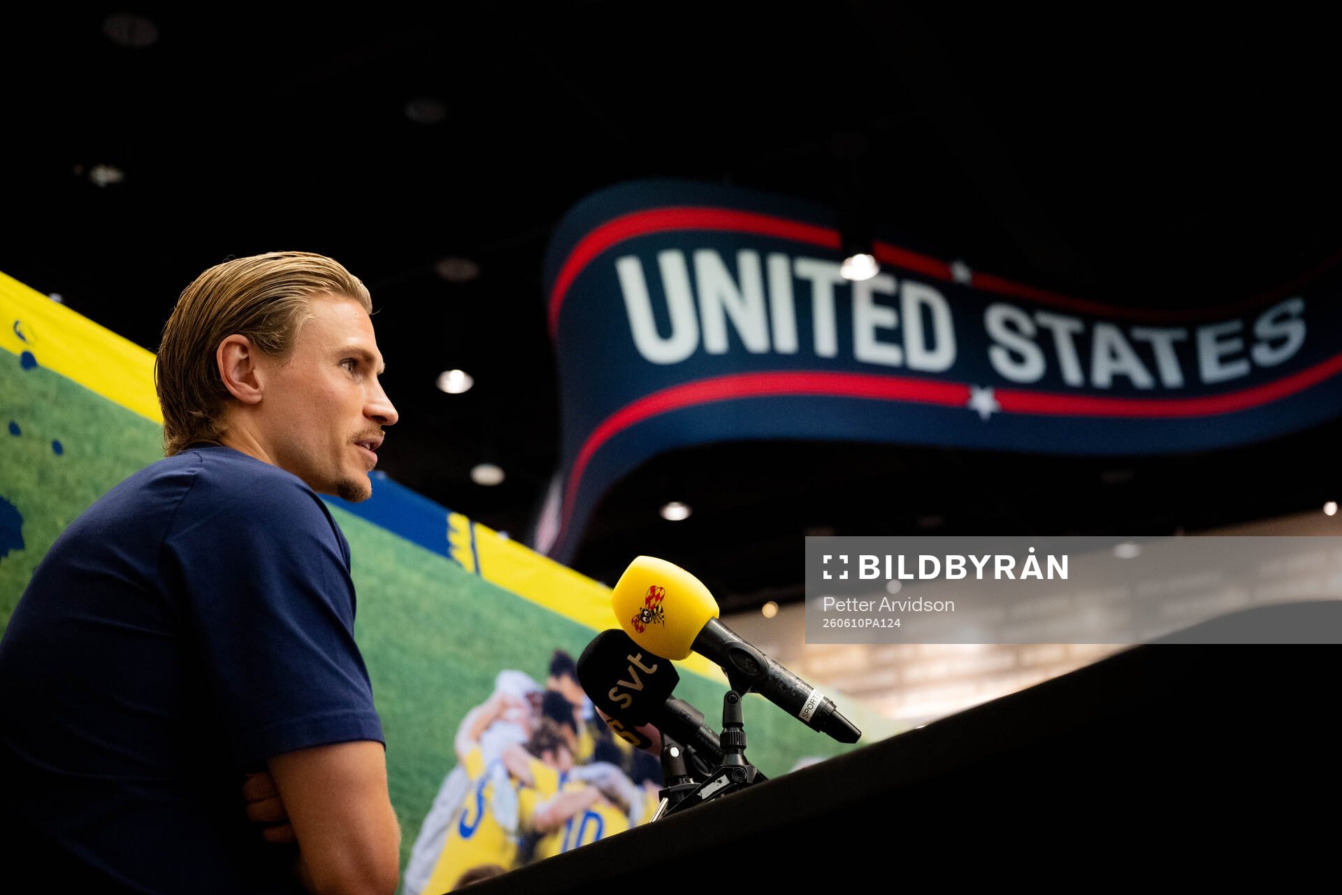 Carl Starfelt of the Swedish men's national football team