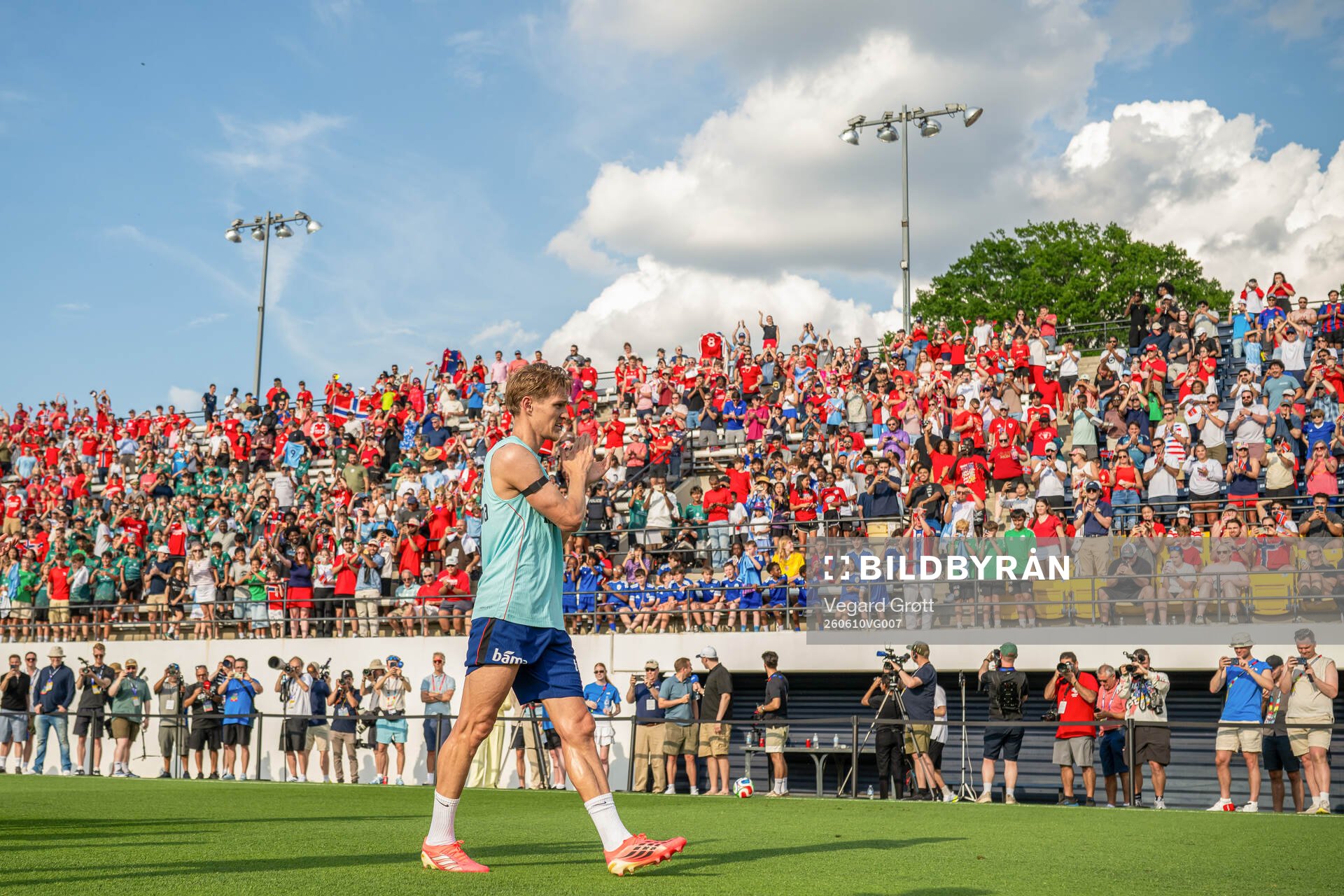 Martin Ødegaard of the Norwegian national football team at