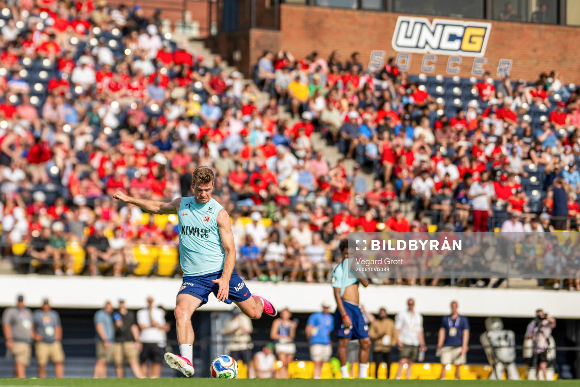 Alexander Sørloth of the Norwegian national football team