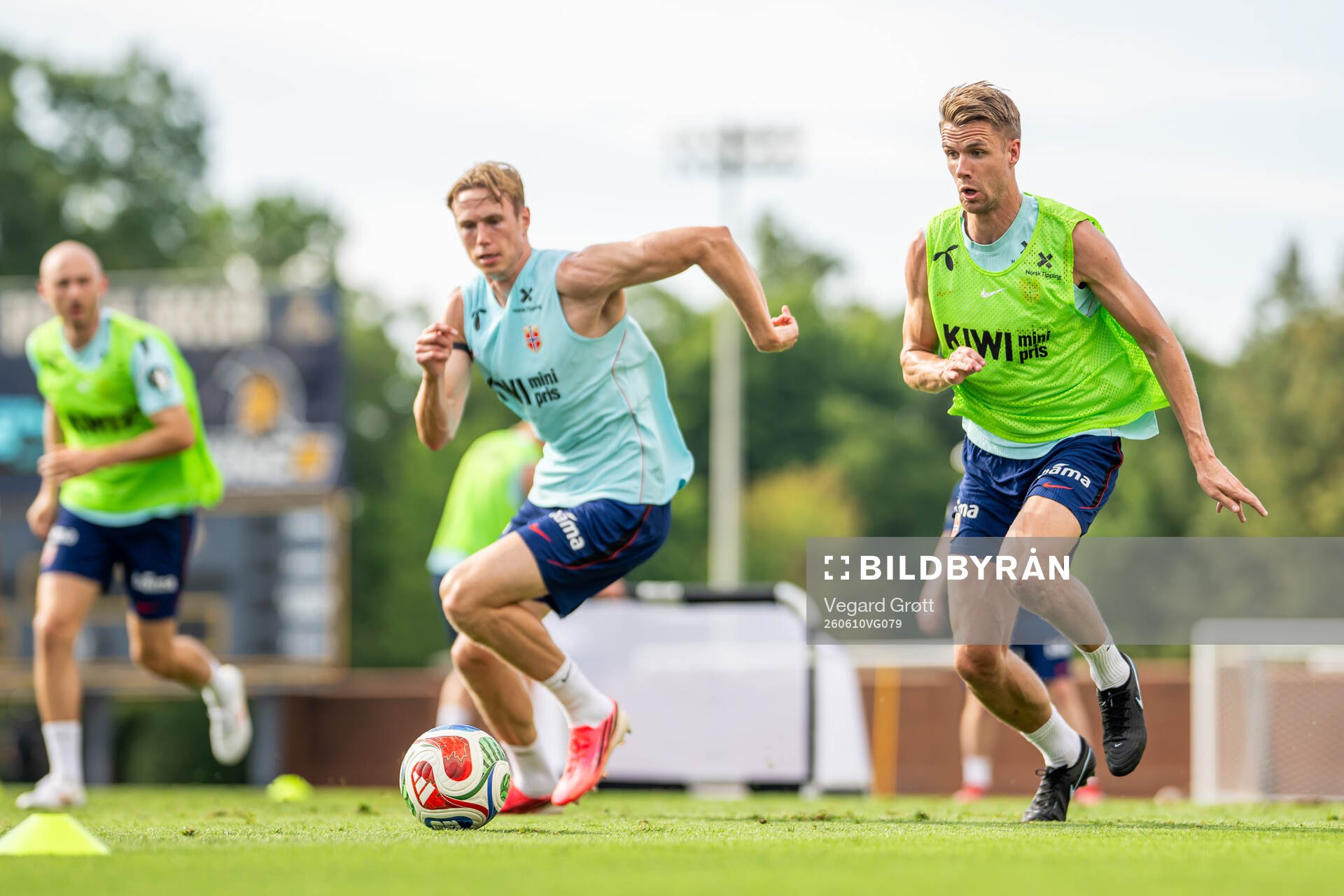 Kristoffer Ajer of the Norwegian national football team at