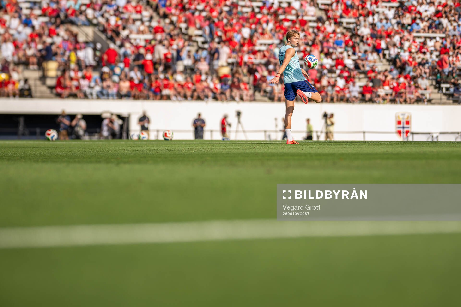 Andreas Schjelderup of the Norwegian national football team