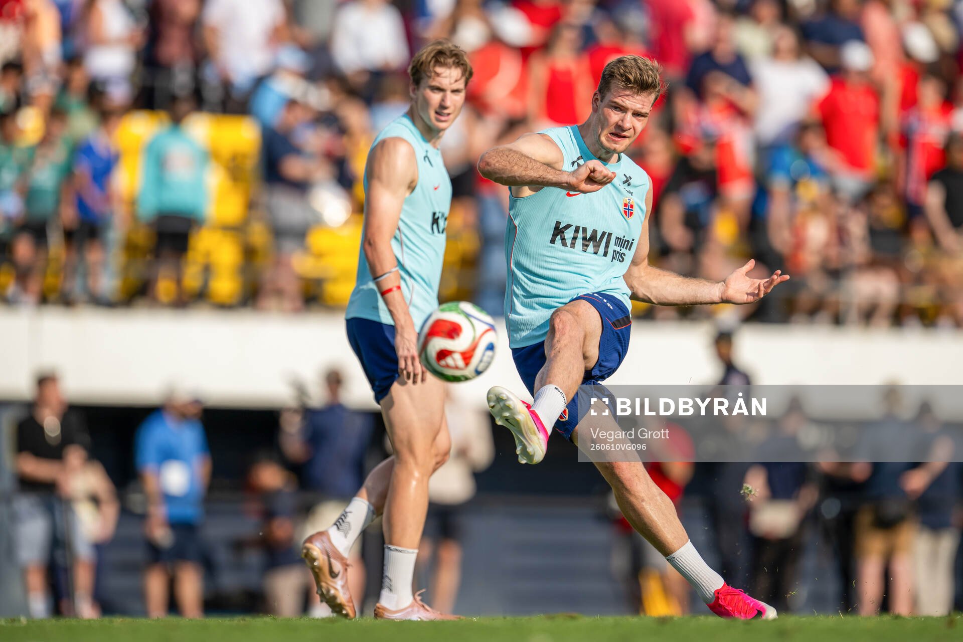 Alexander Sørloth of the Norwegian national football team