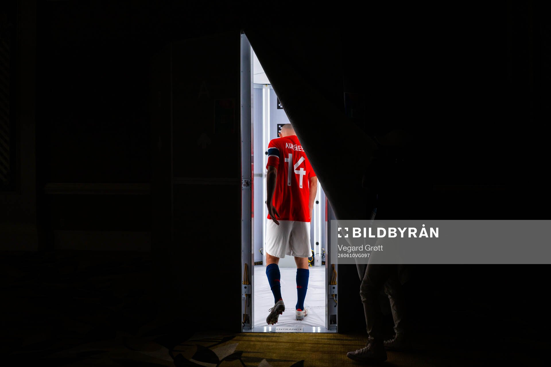 Fredrik Aursnes of the Norwegian national football team at
