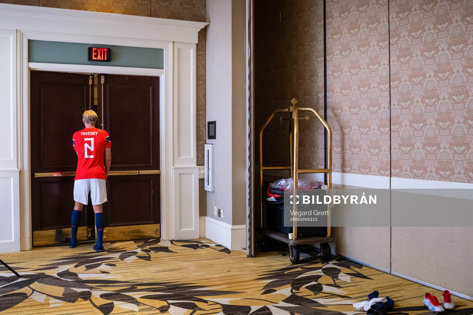 Morten Thorsby of the Norwegian national football team at a
