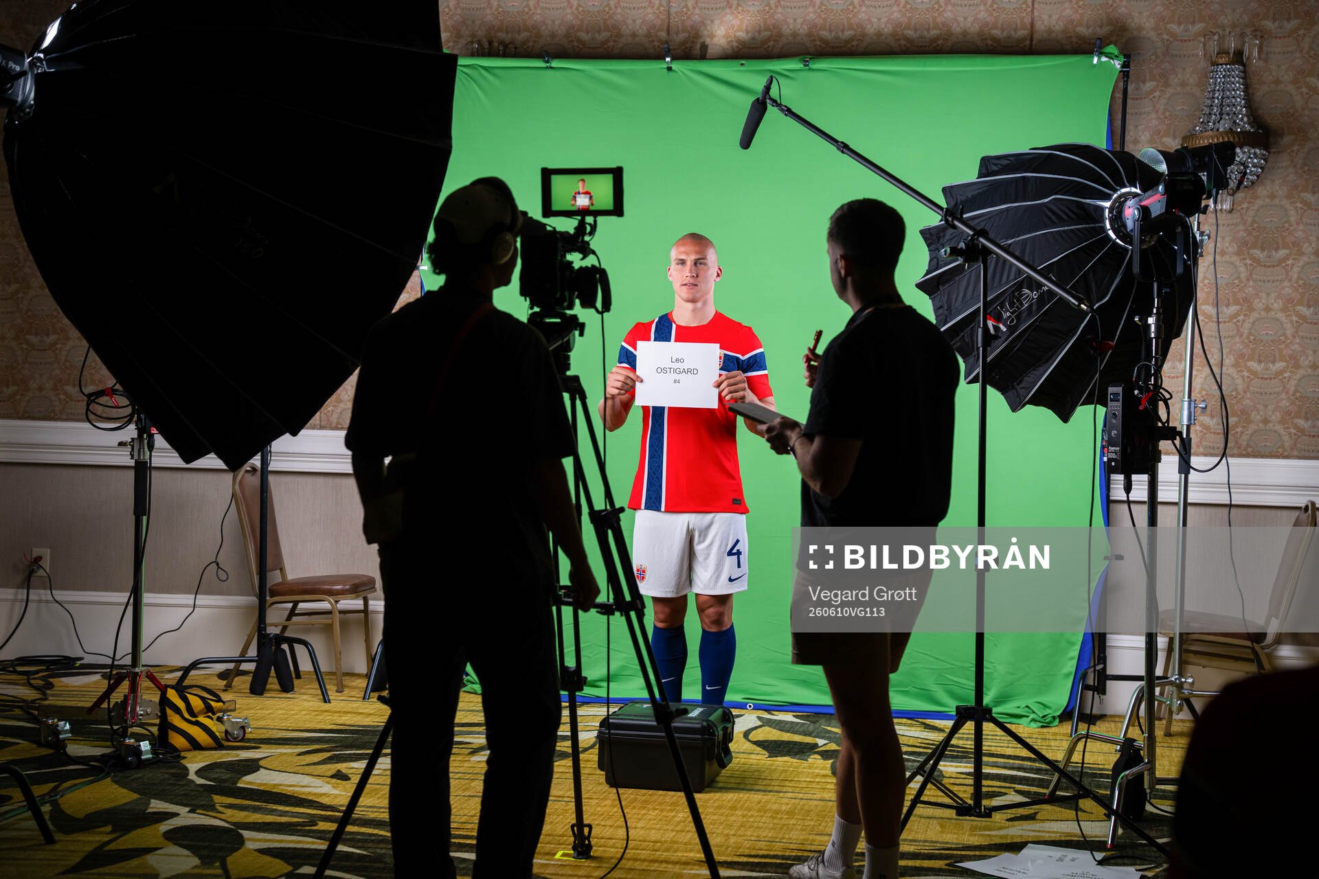 Leo Østigård of the Norwegian national football team at a