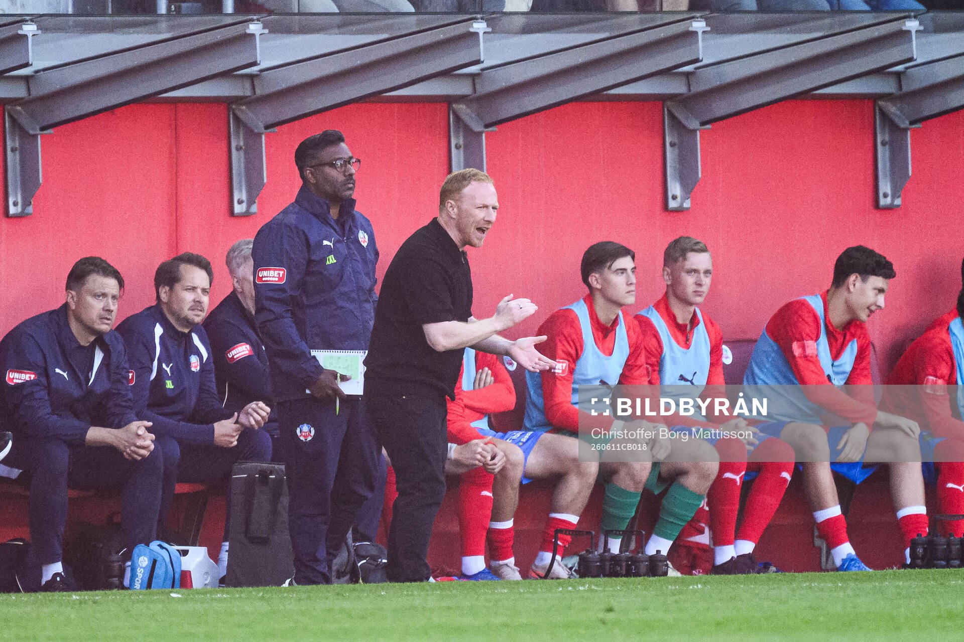 Helsingborgs manager Stevie Grieve