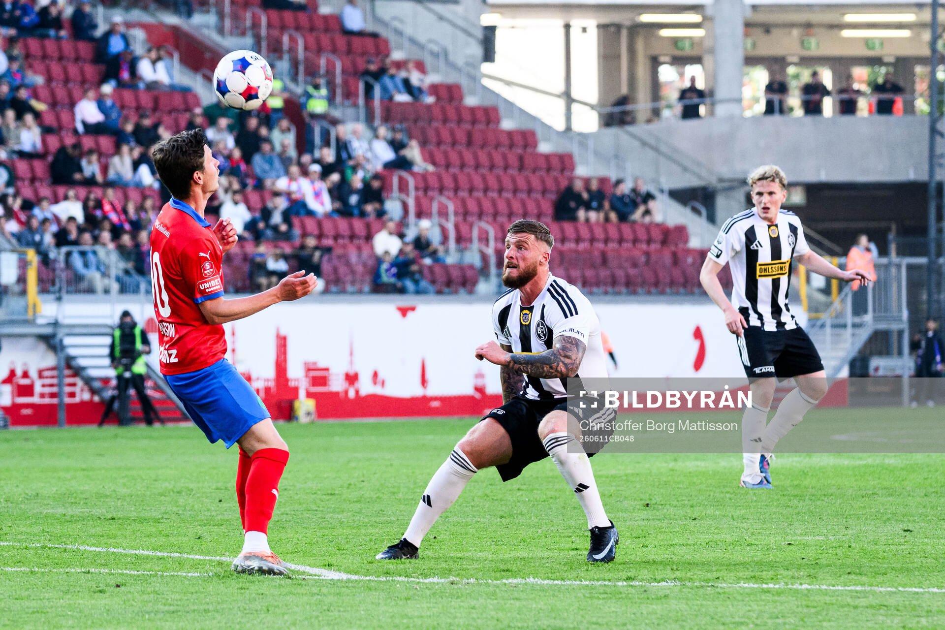 Helsingborgs Max Svensson och Landskronas Markus Björkqvist