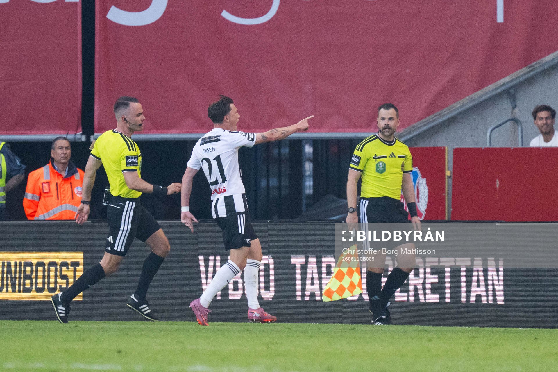 Landskronas Kevin Jensen jublar
