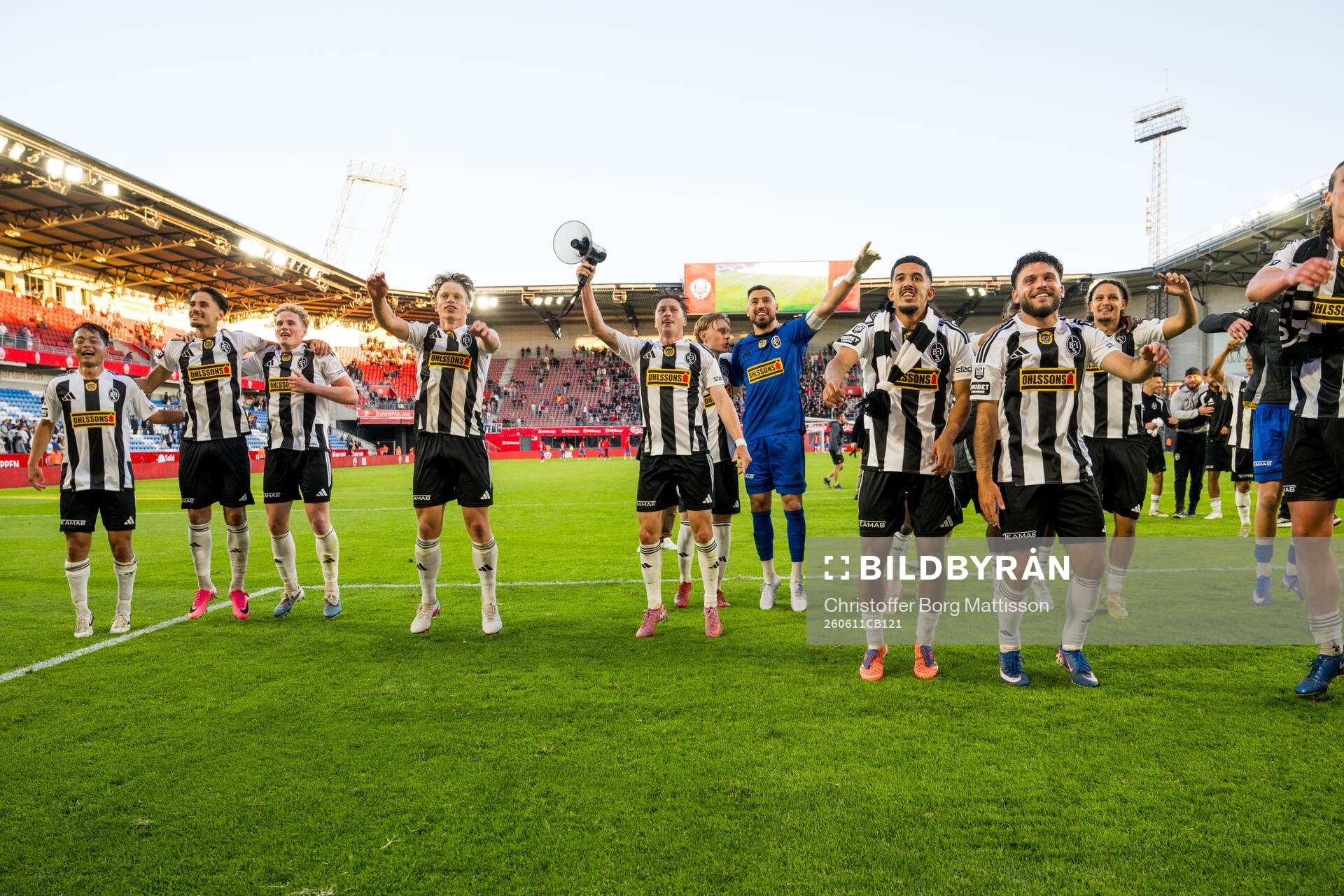 Landskronas spelare jublar