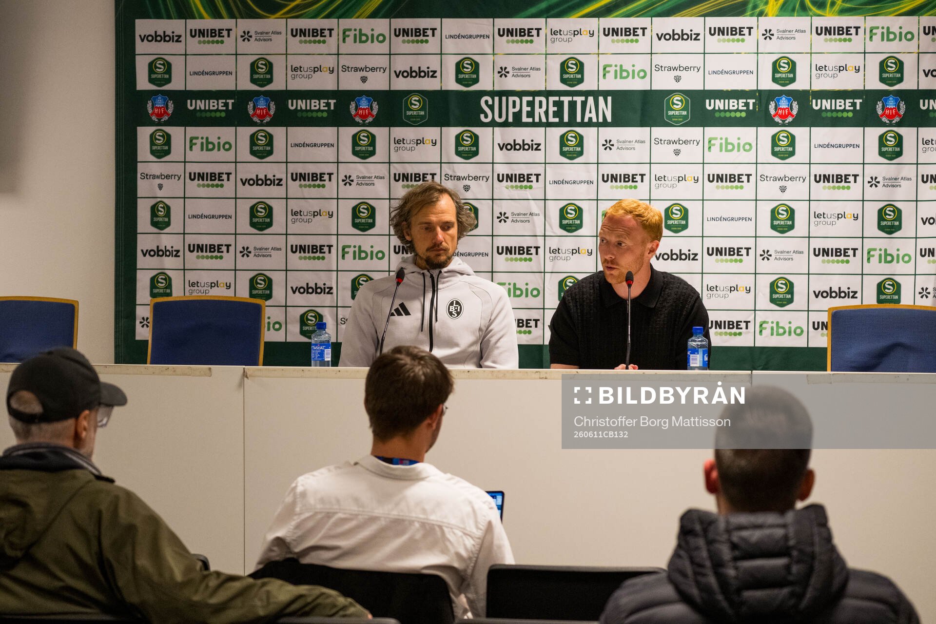 Landskronas tränare Robin Asterhed och Helsingborgs