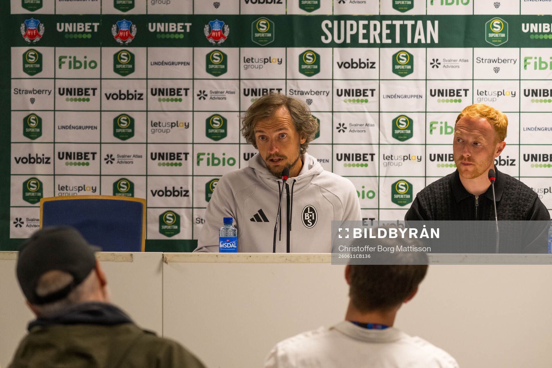 Landskronas tränare Robin Asterhed och Helsingborgs
