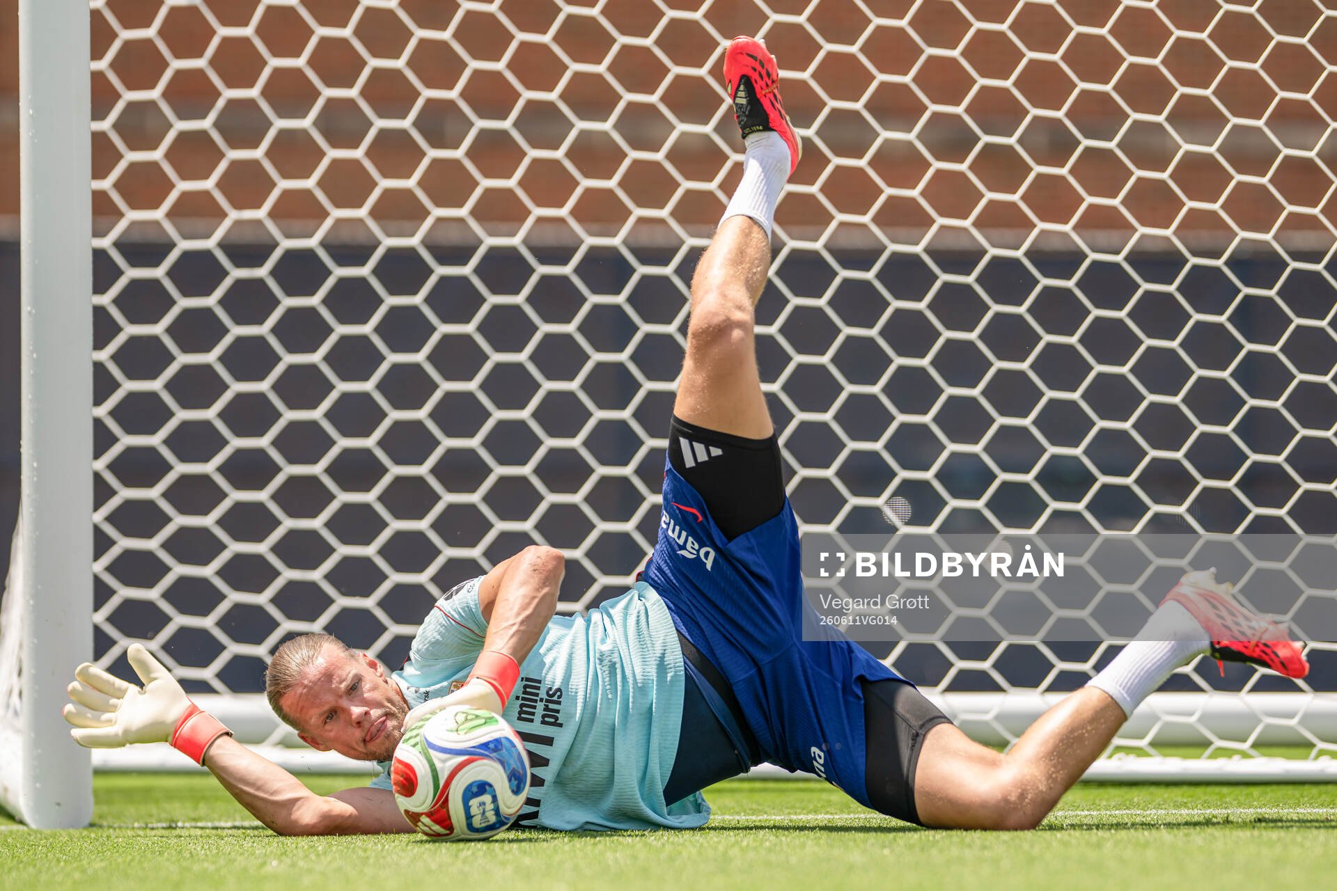 Goalkeeper Ørjan Håskjold Nyland of the Norwegian