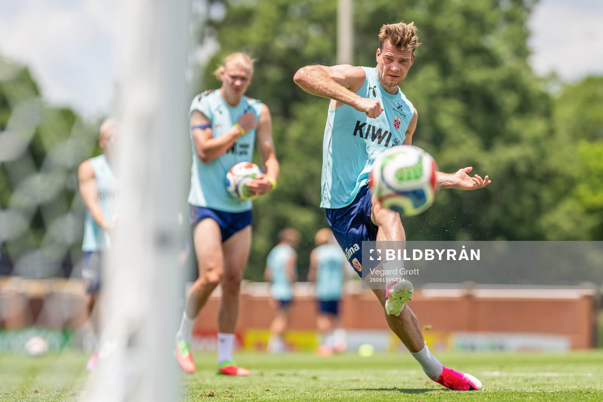 Alexander Sørloth of the Norwegian national football team