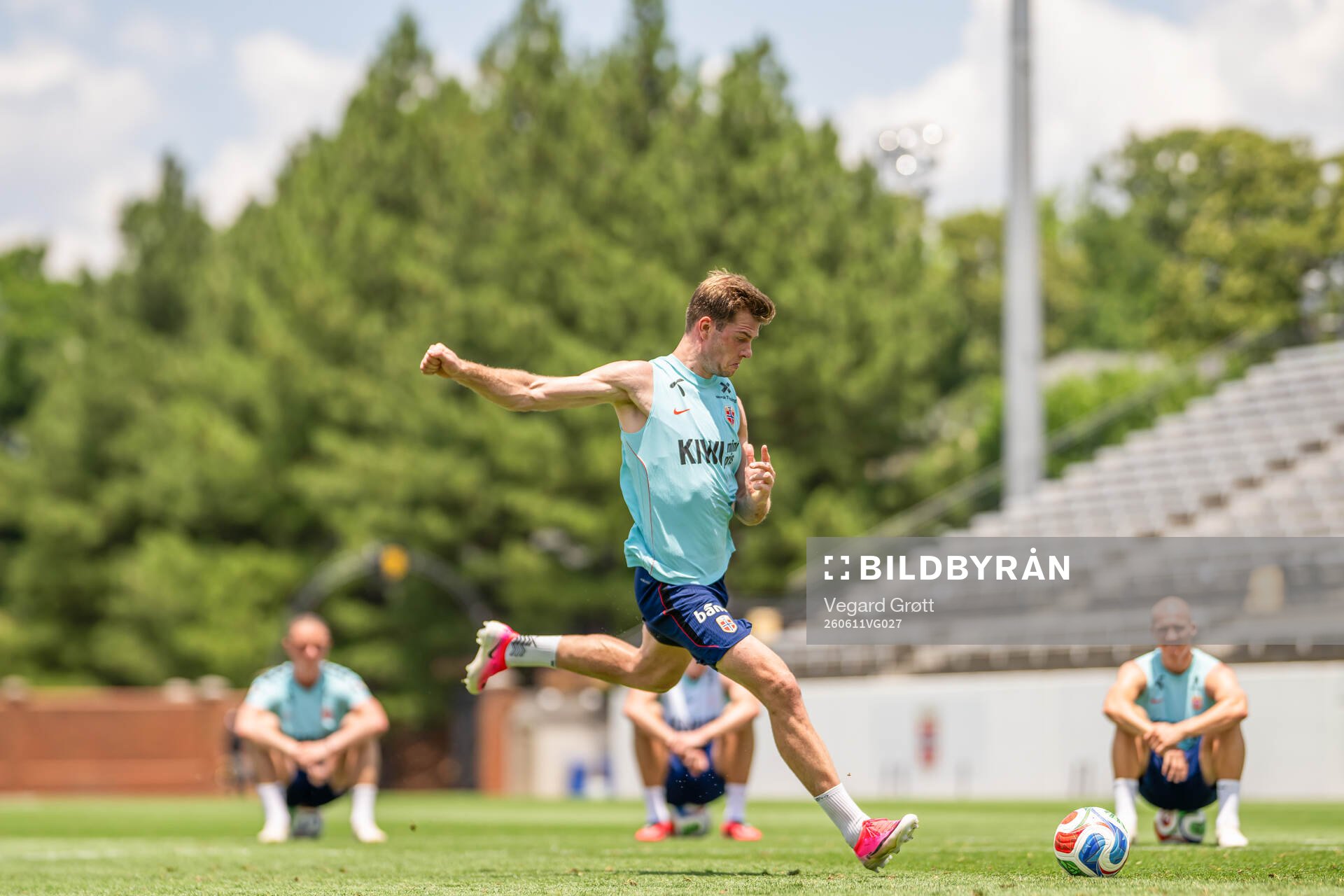 Alexander Sørloth of the Norwegian national football team