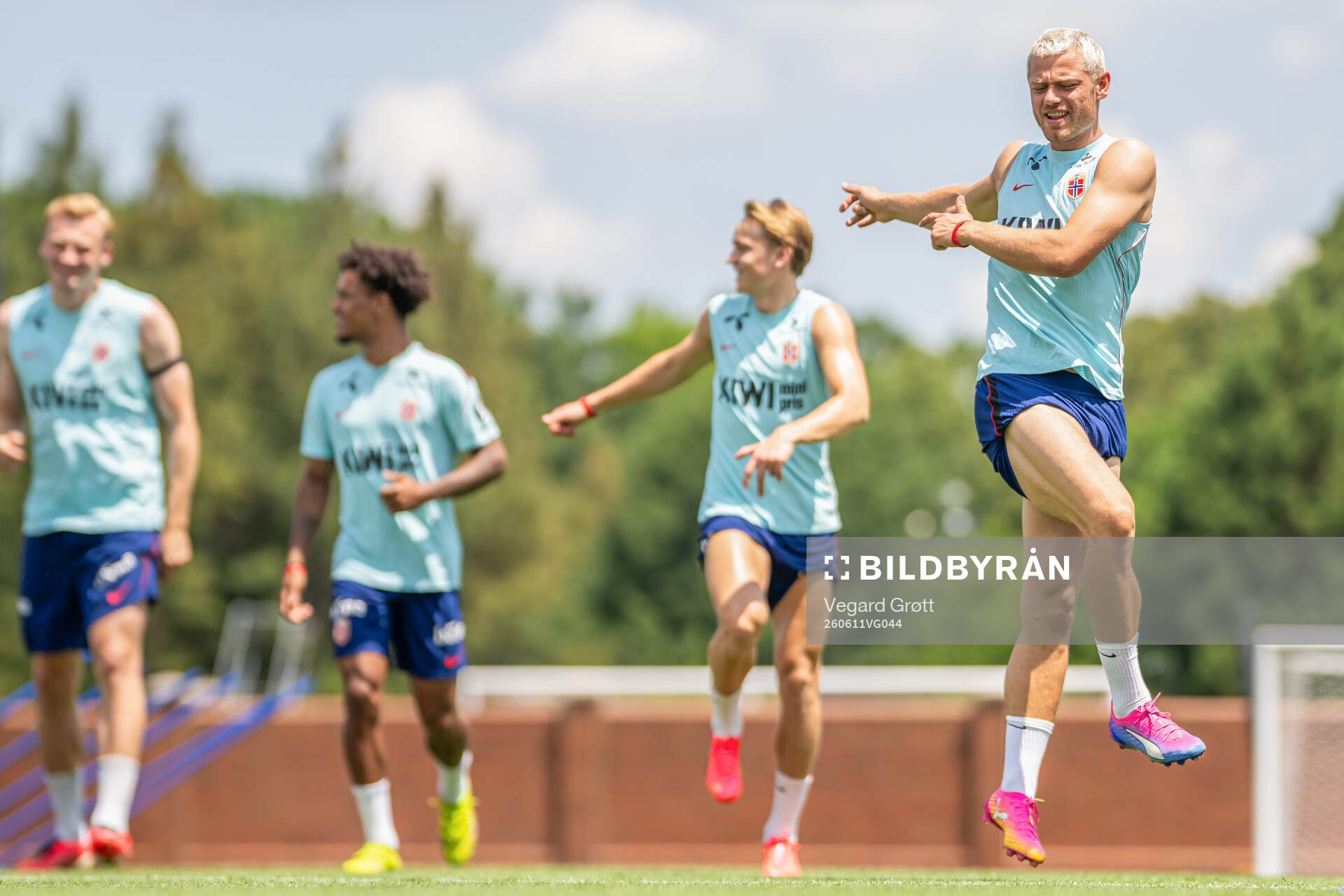 Julian Ryerson of the Norwegian national football team at a