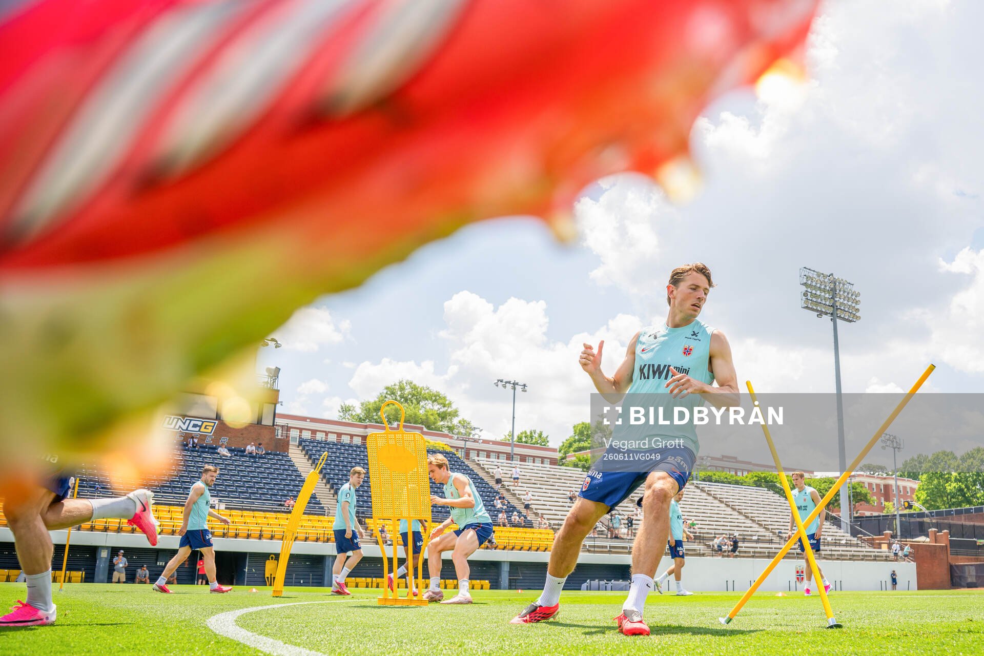 Sander Berge of the Norwegian national football team at a
