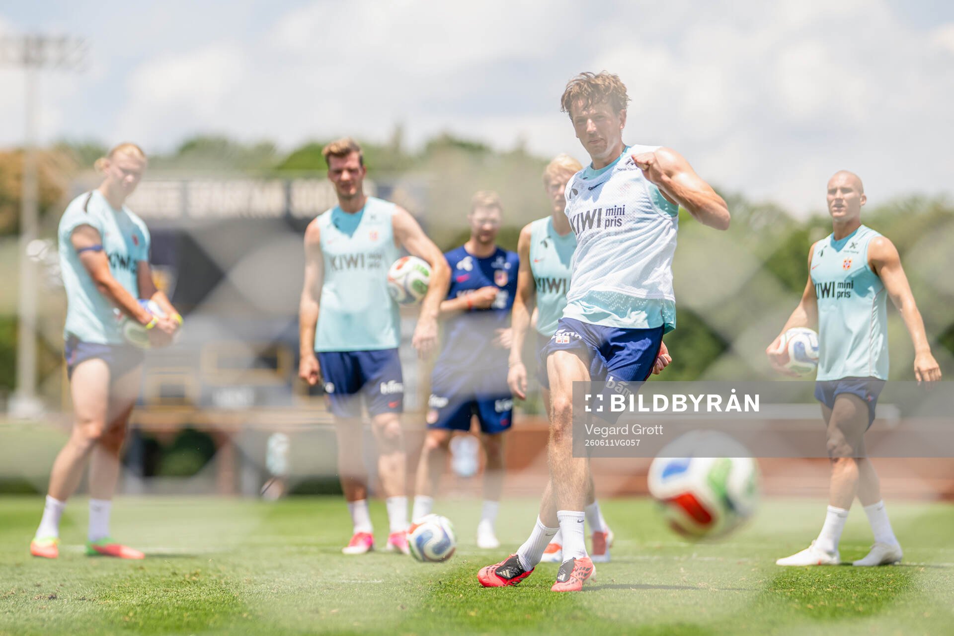 Sander Berge of the Norwegian national football team at a
