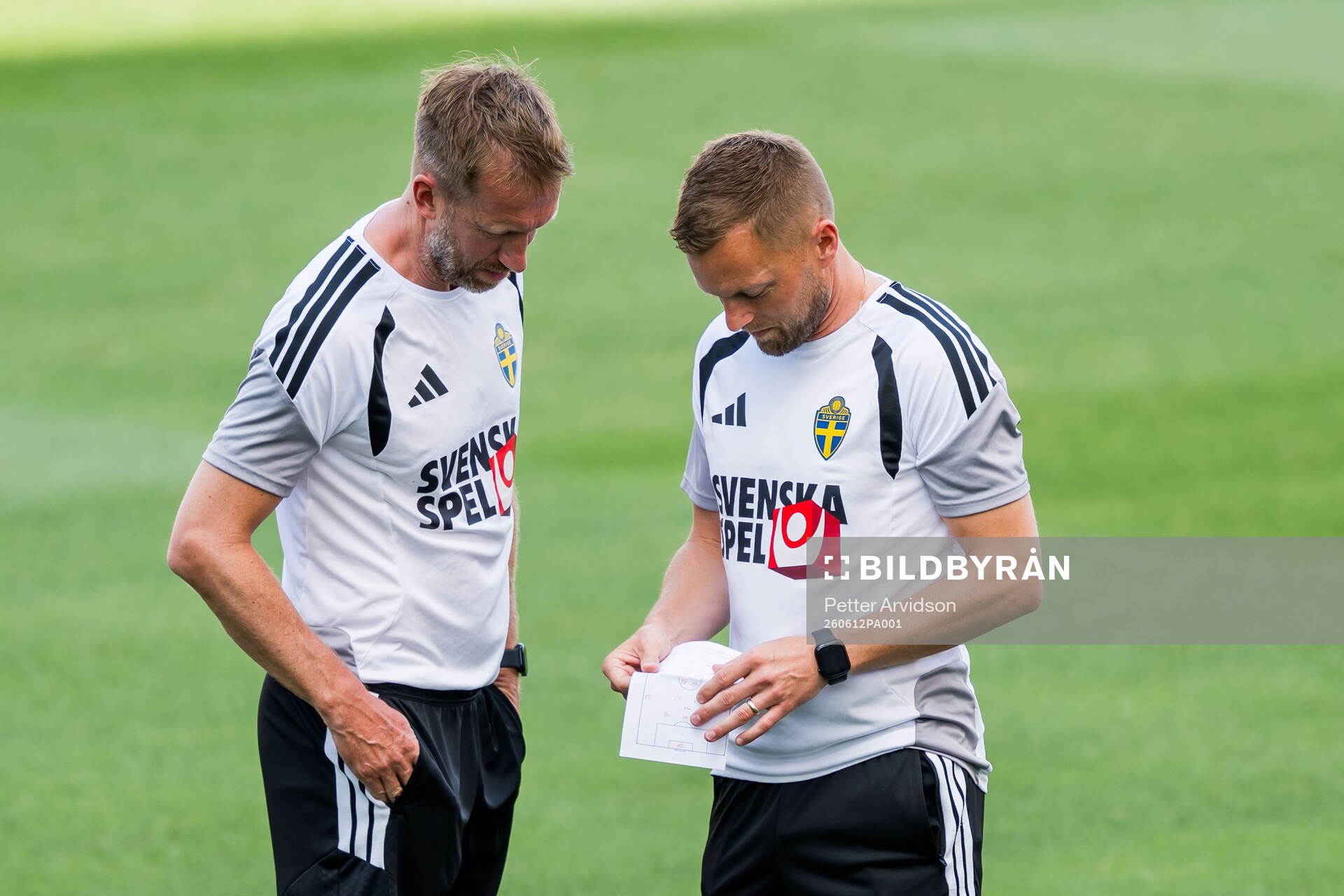 Head coach Graham Potter and Assistant coach Sebastian