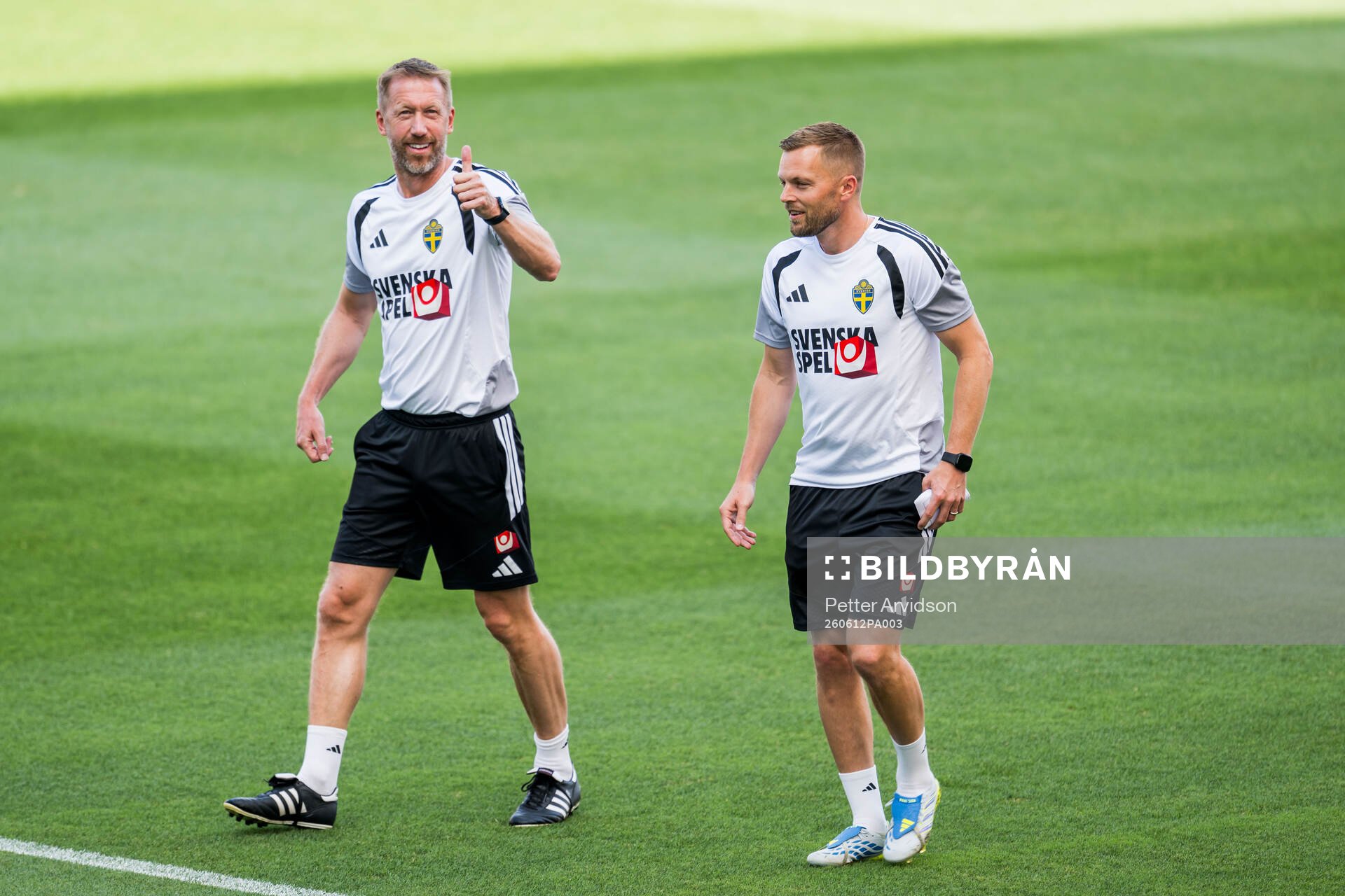 Head coach Graham Potter and Assistant coach Sebastian