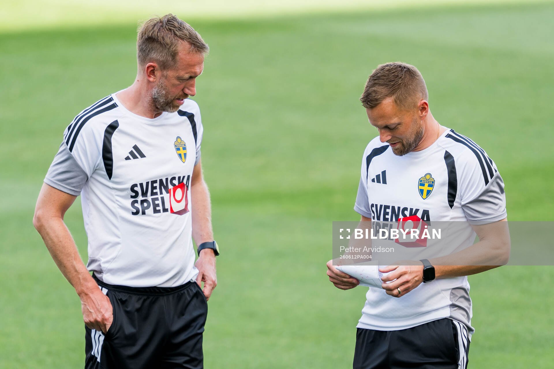 Head coach Graham Potter and Assistant coach Sebastian