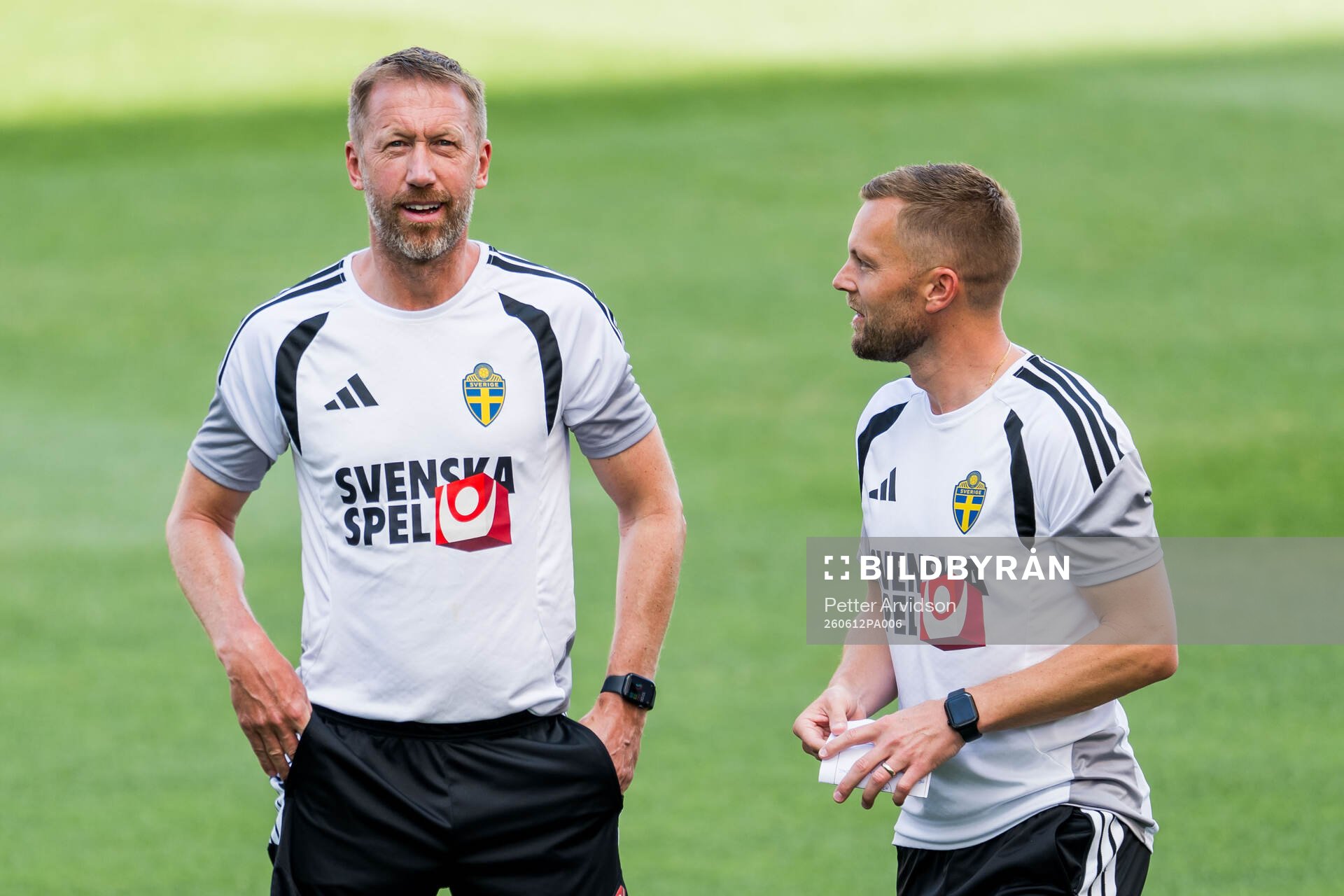 Head coach Graham Potter and Assistant coach Sebastian